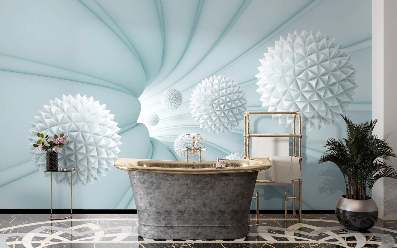 Fototapeta piłki latające przez tunel