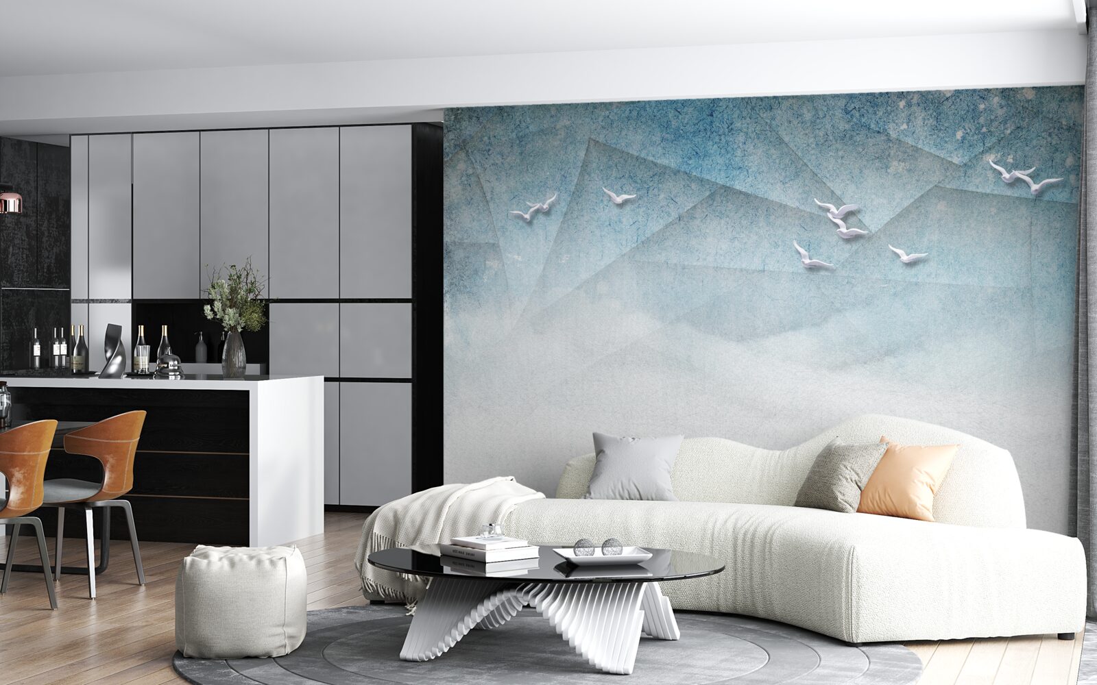 Fototapeta staw pełni funkcję strefy zarośli dla ptaków