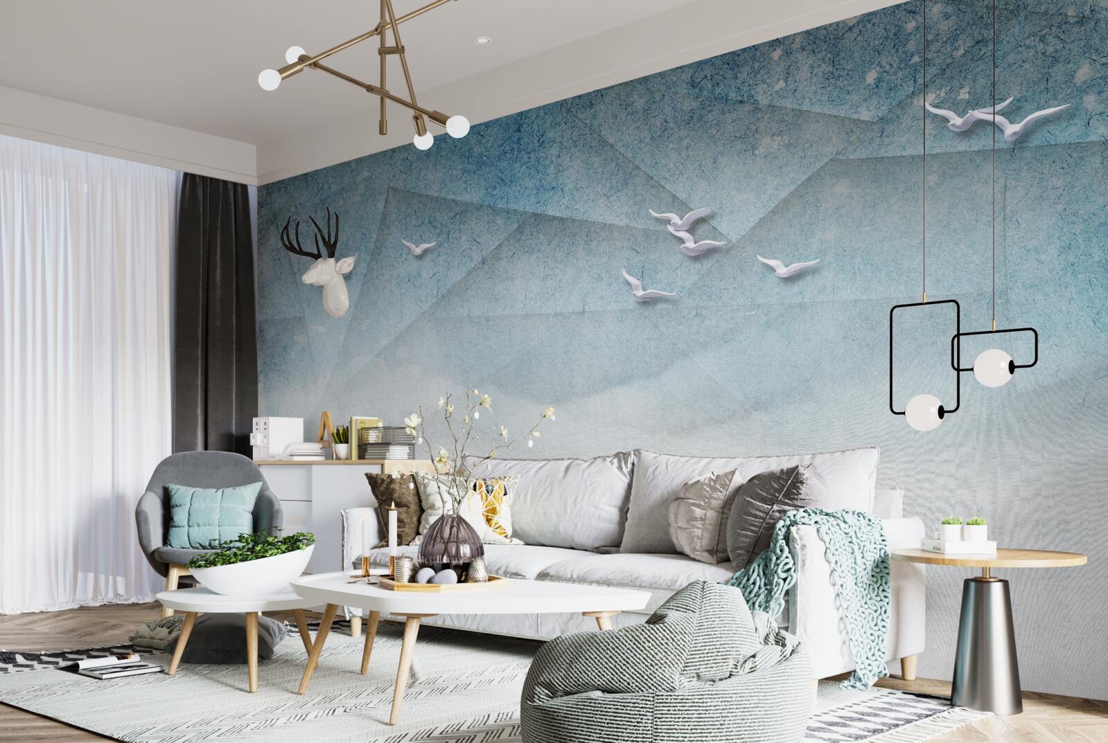 Fototapeta staw pełni funkcję strefy zarośli dla ptaków