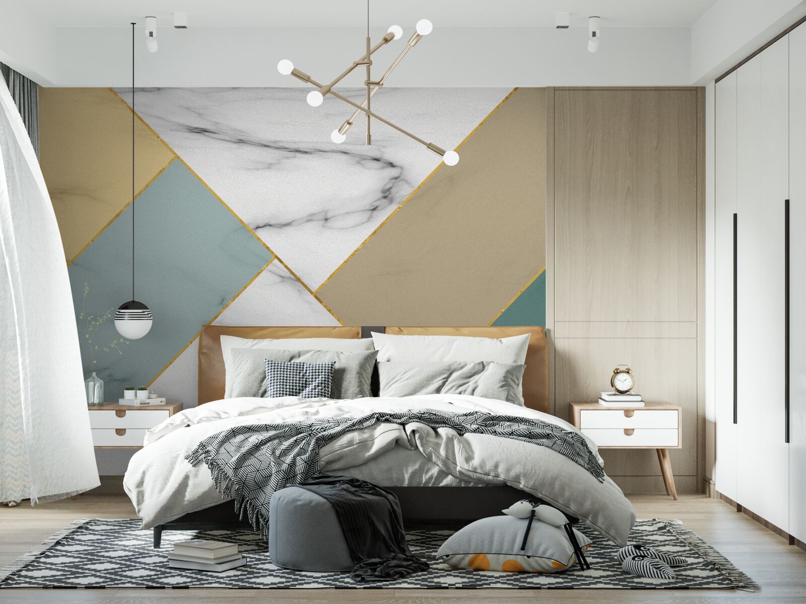 Fototapeta wielobarwny marmurowy kamień