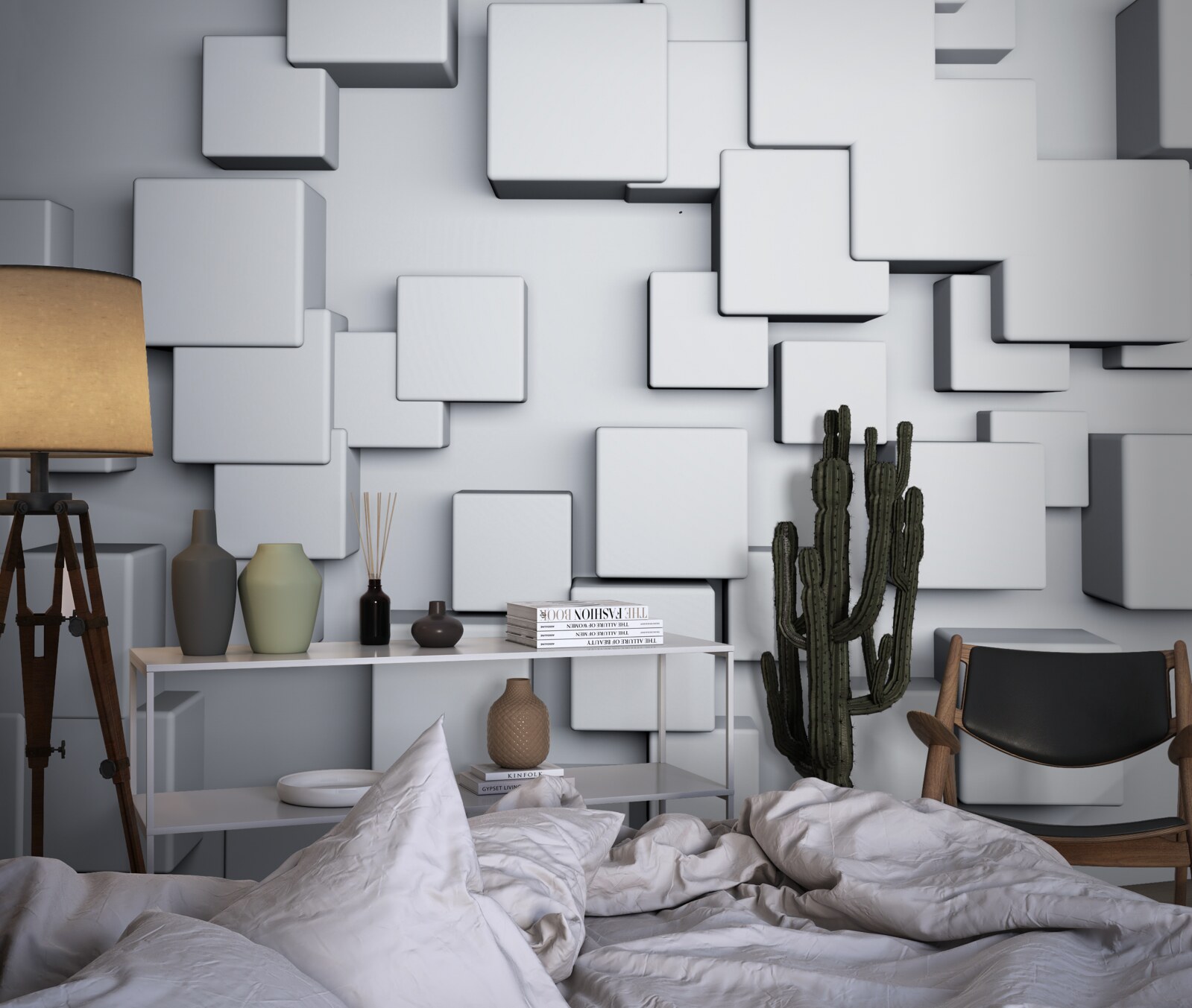 Fototapeta duże szare prostokątne kształty