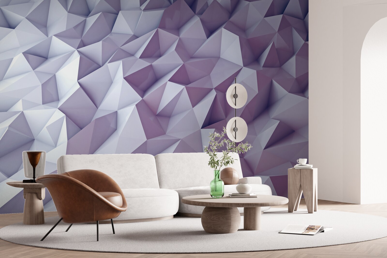 Fototapeta abstrakcje gradientowe w kształcie trójkątów