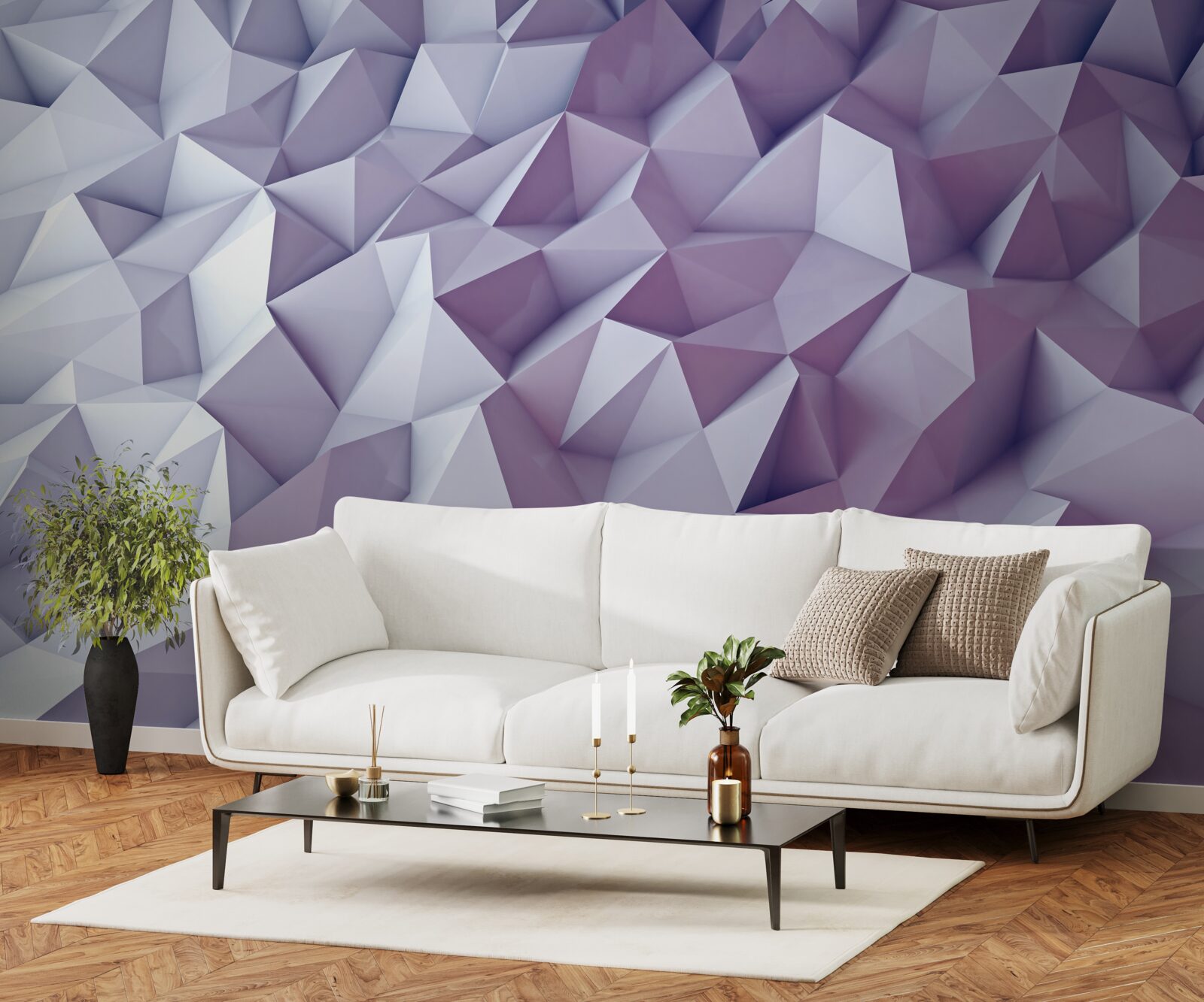 Fototapeta abstrakcje gradientowe w kształcie trójkątów