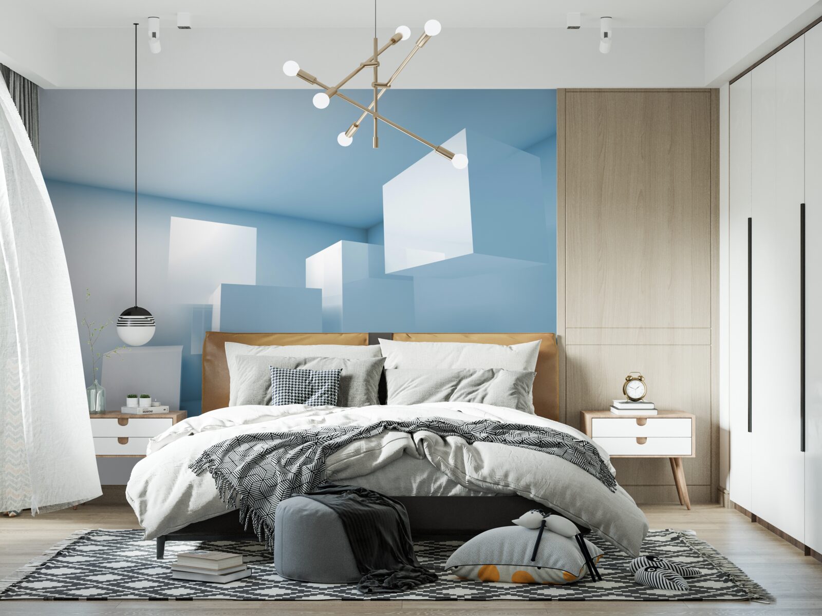 Fototapeta abstrakcyjna struktura geometryczna