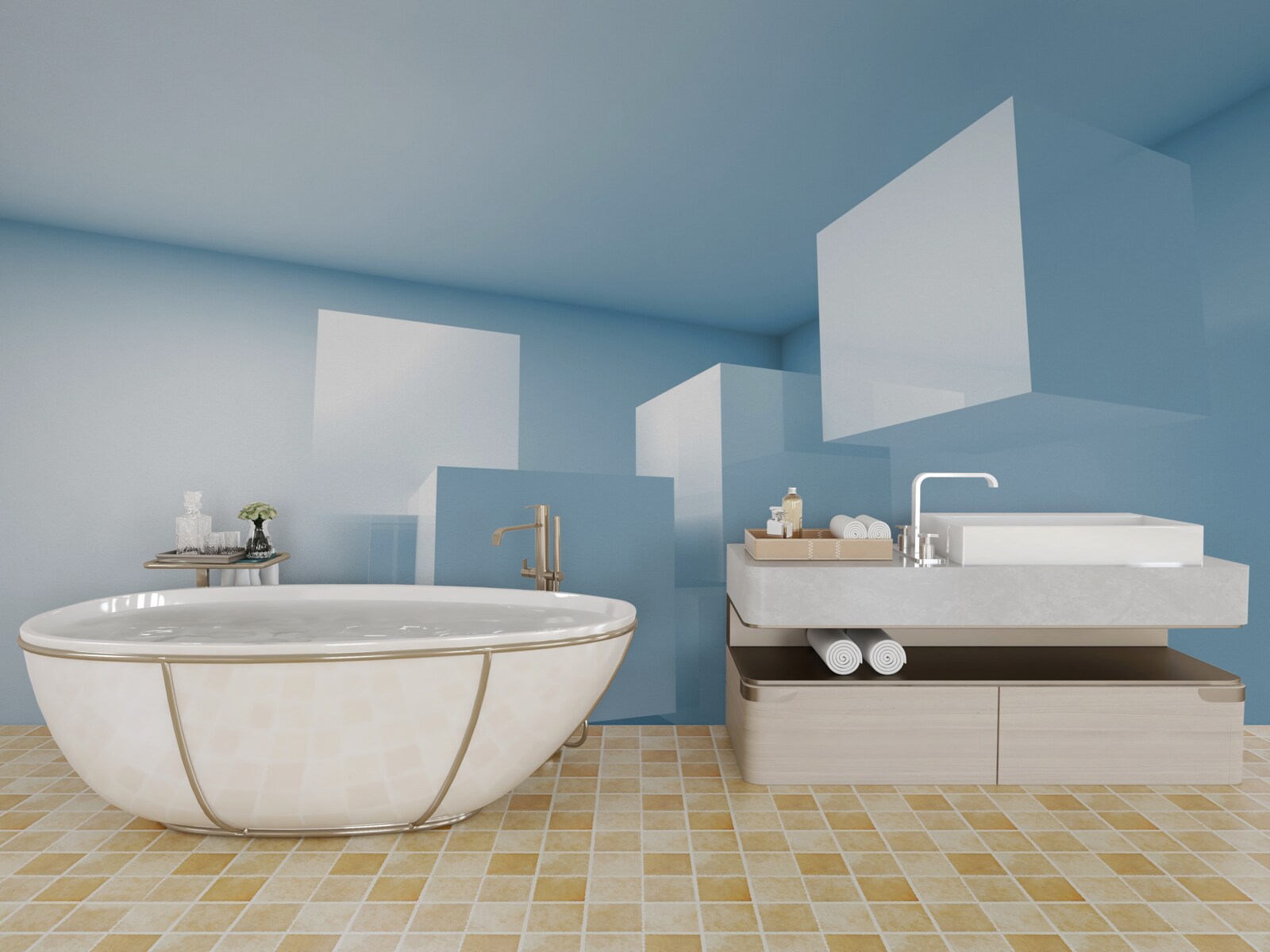 Fototapeta abstrakcyjna struktura geometryczna