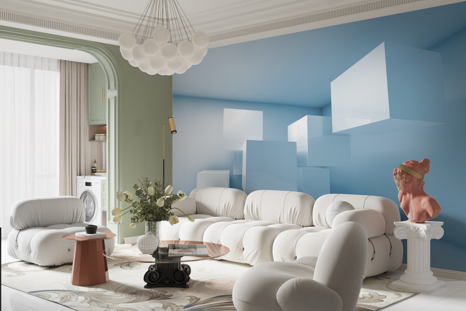 Fototapeta abstrakcyjna struktura geometryczna