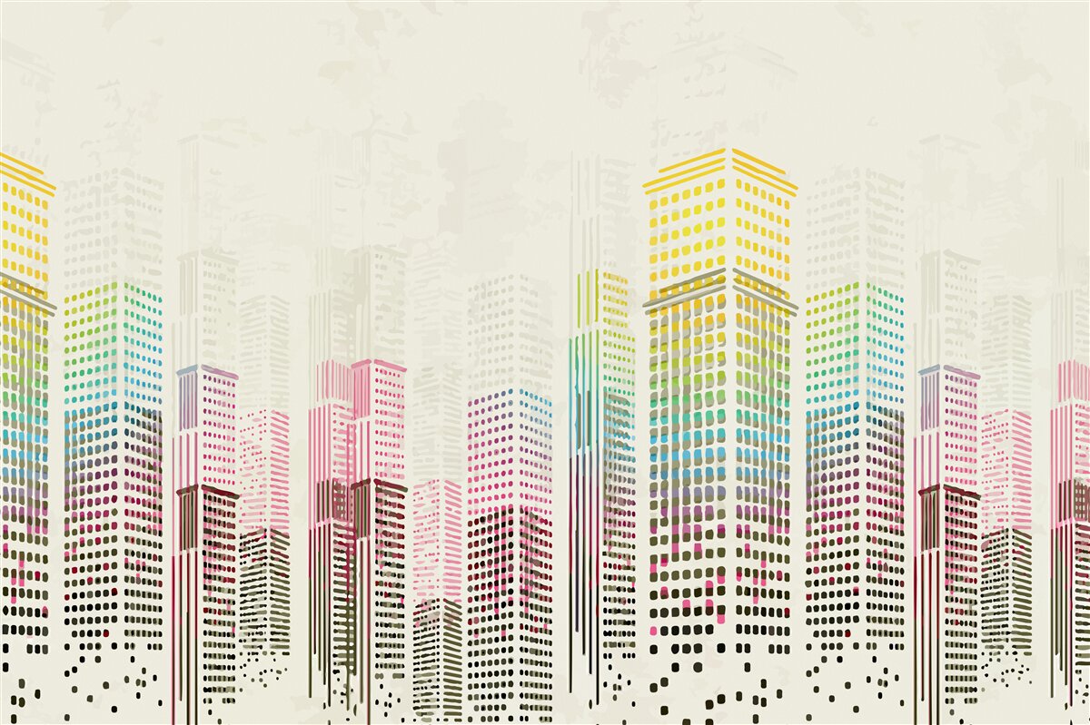 Fototapeta streszczenie drapacze chmur miasta