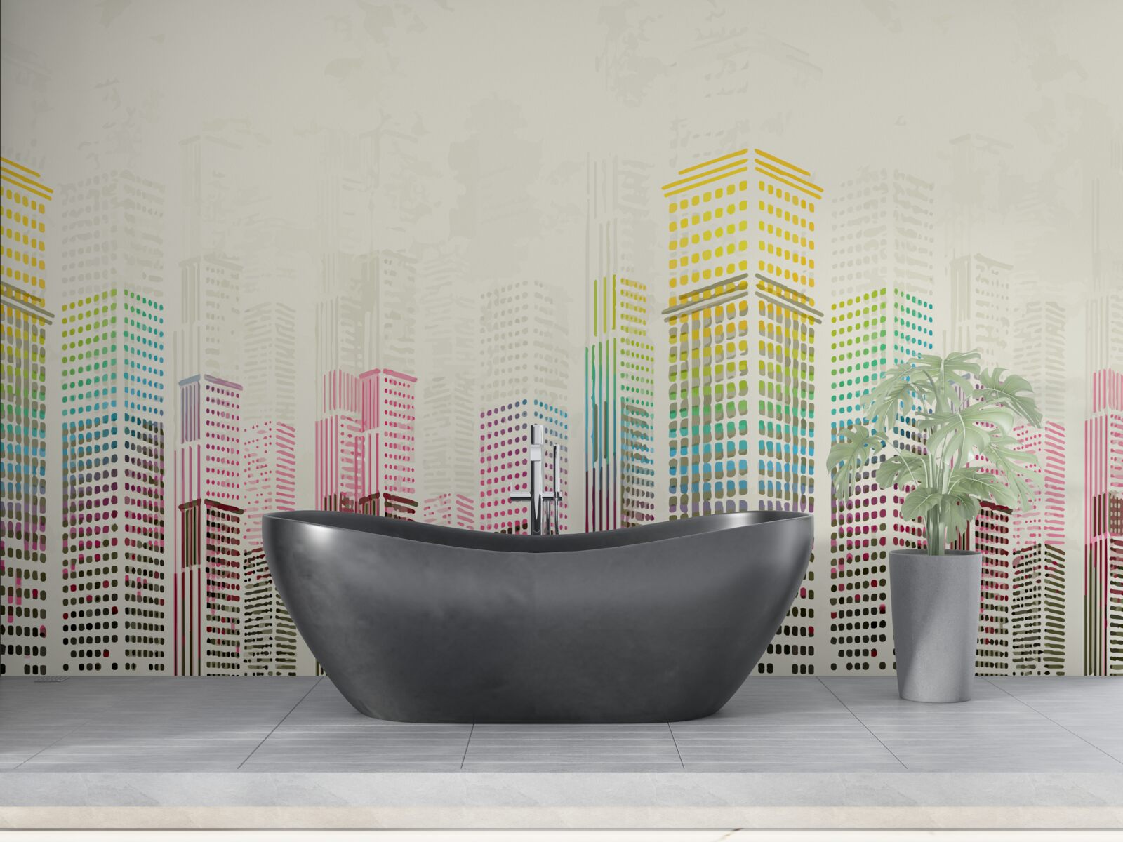 Fototapeta streszczenie drapacze chmur miasta