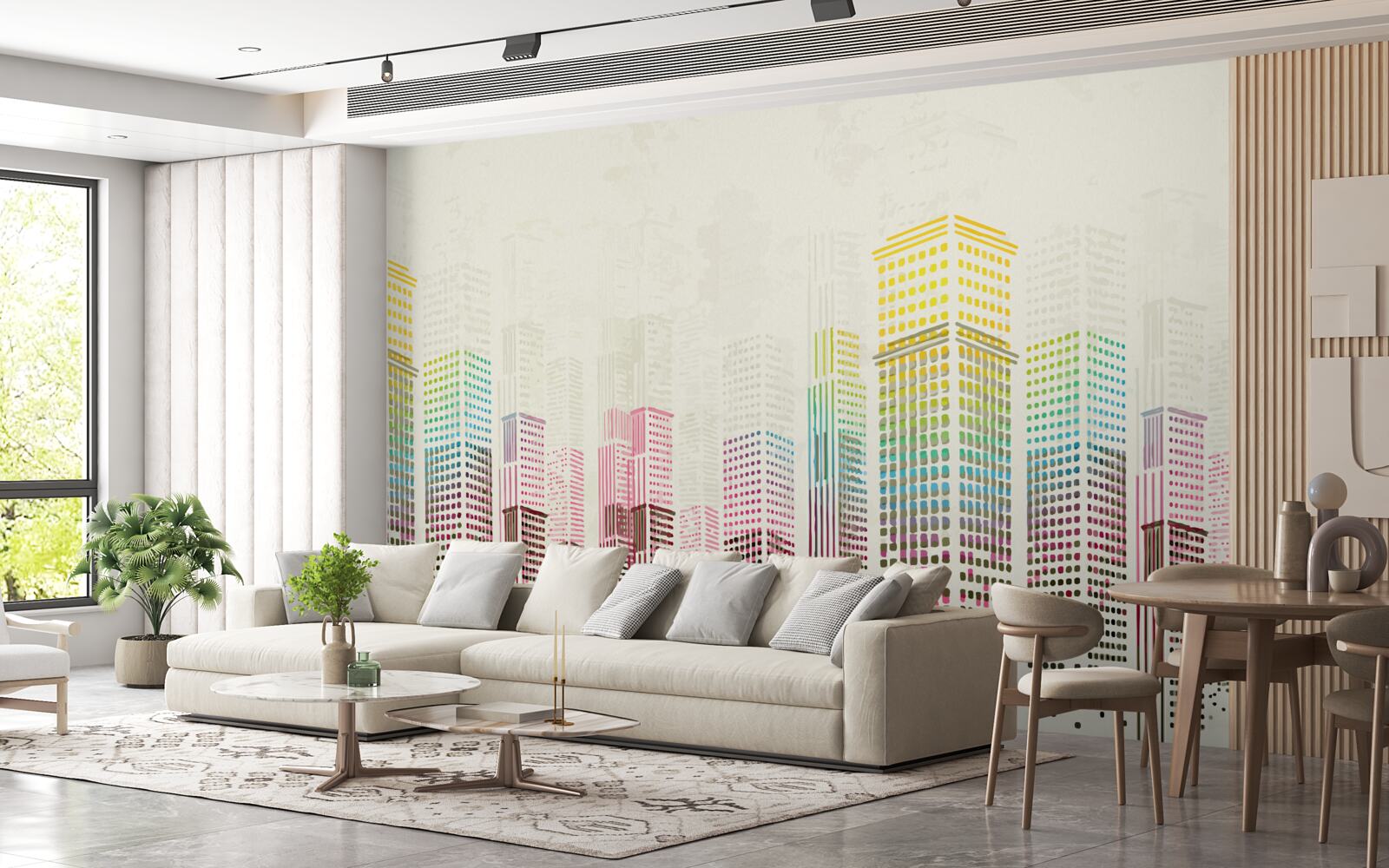 Fototapeta streszczenie drapacze chmur miasta