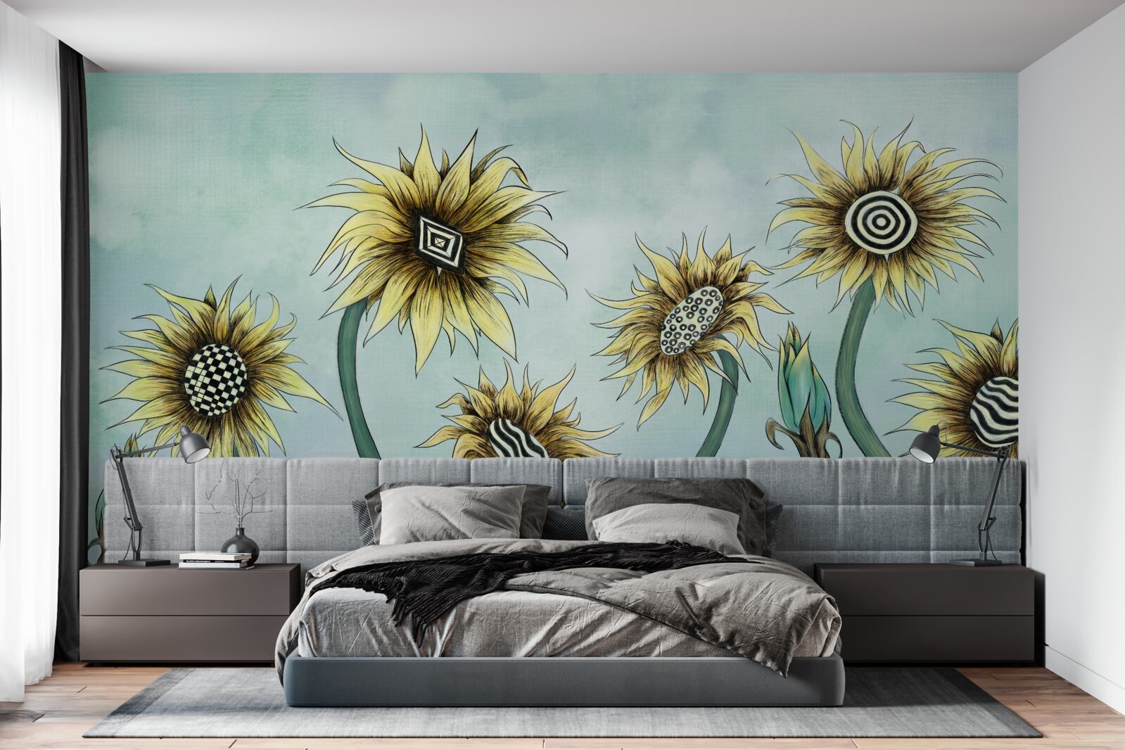 Fototapeta niesamowite złote pąki