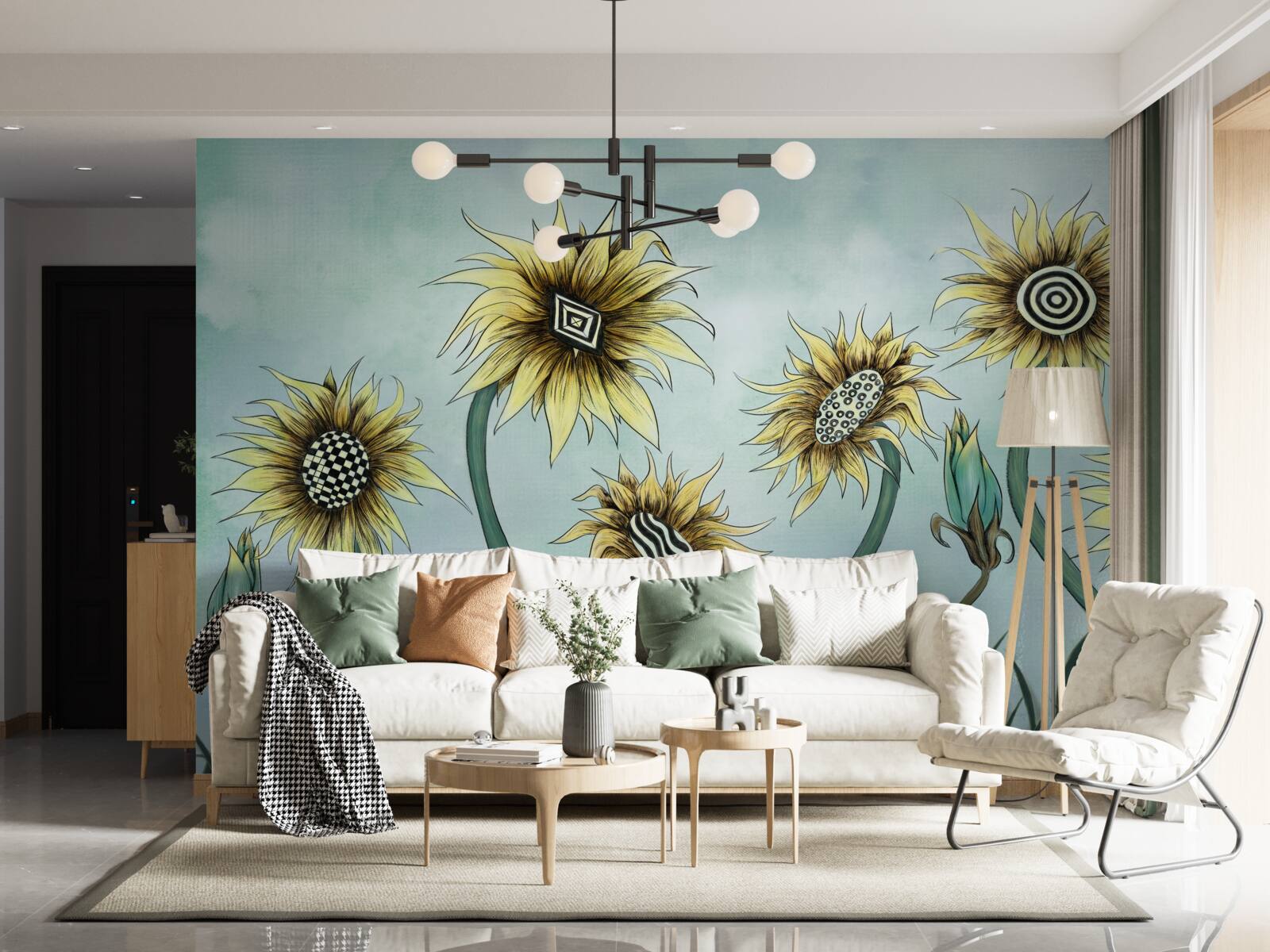 Fototapeta niesamowite złote pąki