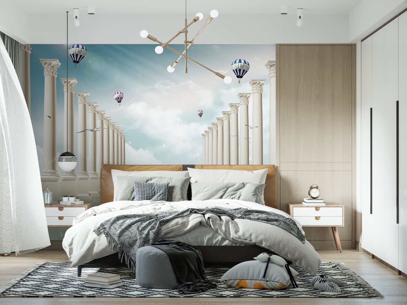 Fototapeta Łuki egiptu na tle błękitnego nieba