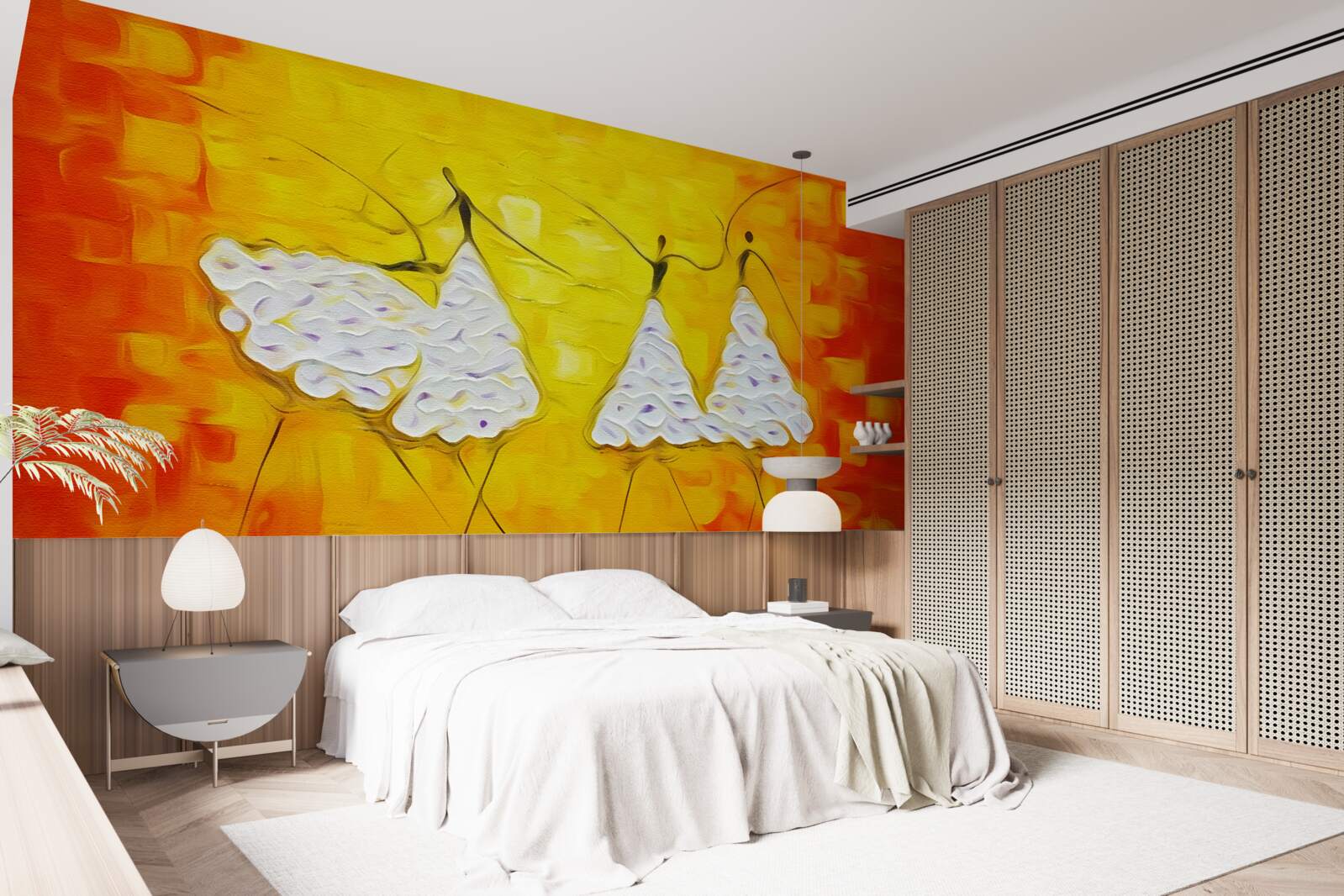 Fototapeta wyrazy dziewcząt ubranych w sukienki ozdobione kwiatami