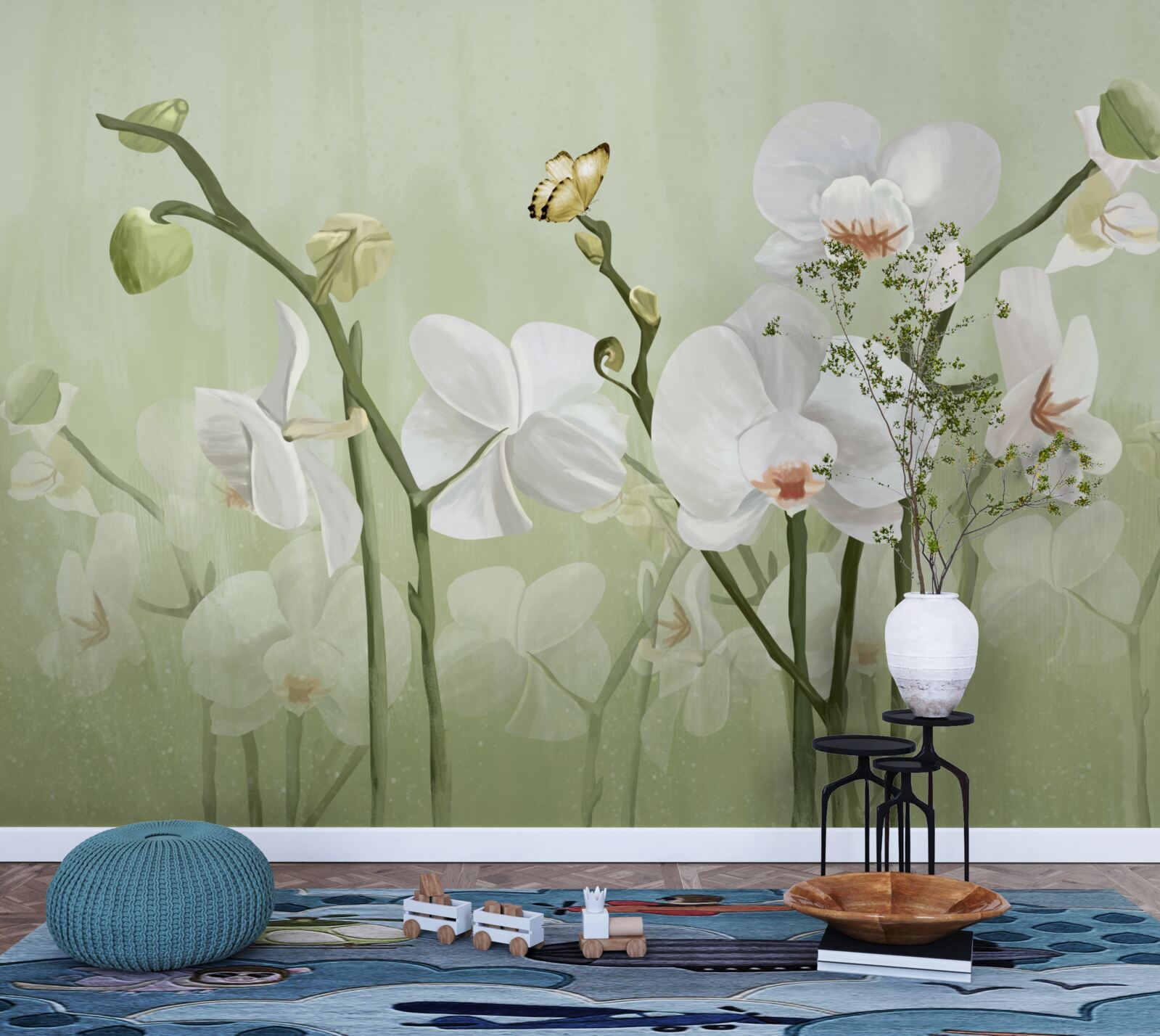 Fototapeta kwiaty białe o nietypowym wyglądzie