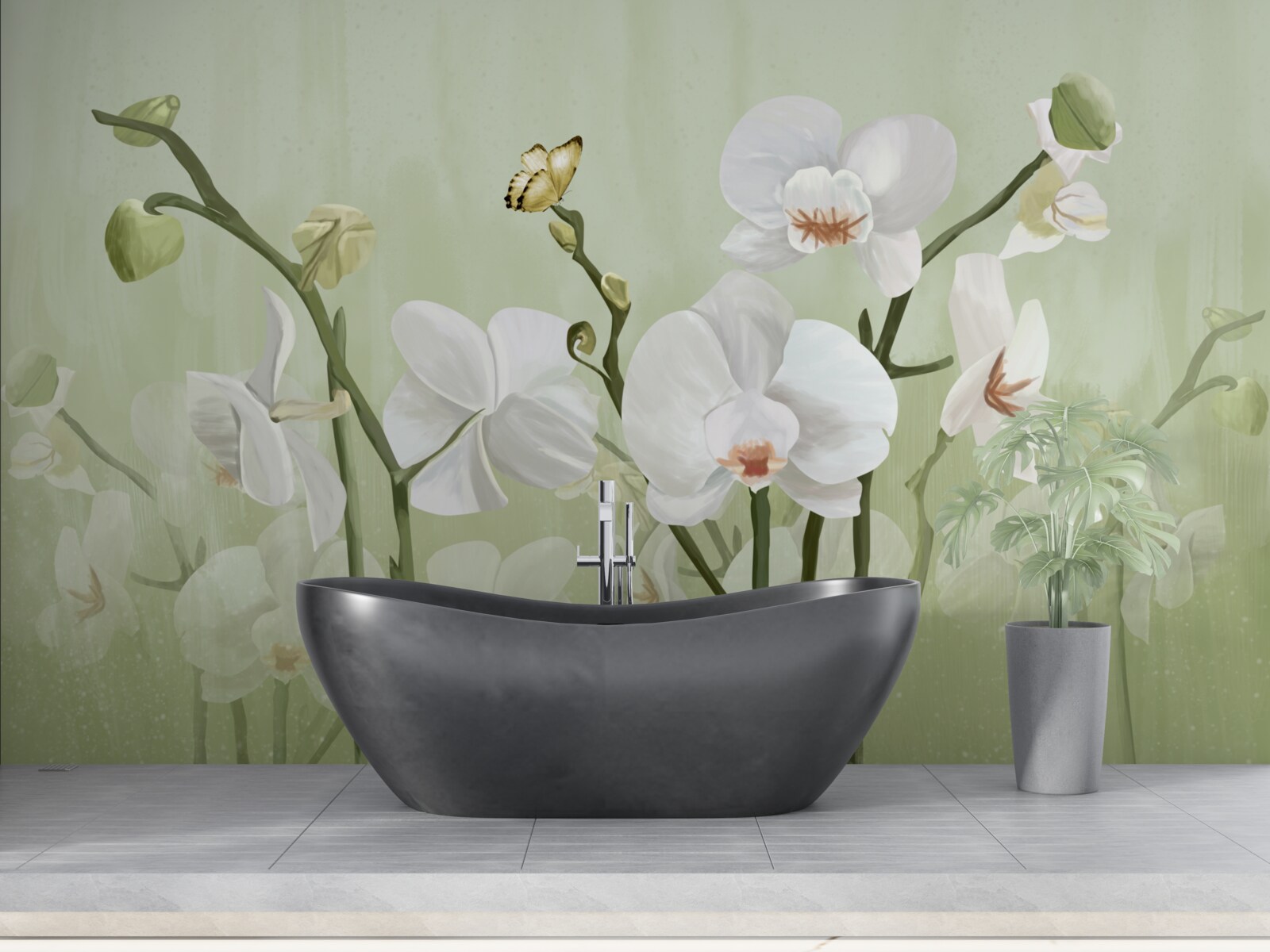 Fototapeta kwiaty białe o nietypowym wyglądzie