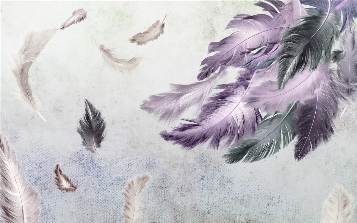 Fototapeta lot lekkich piór