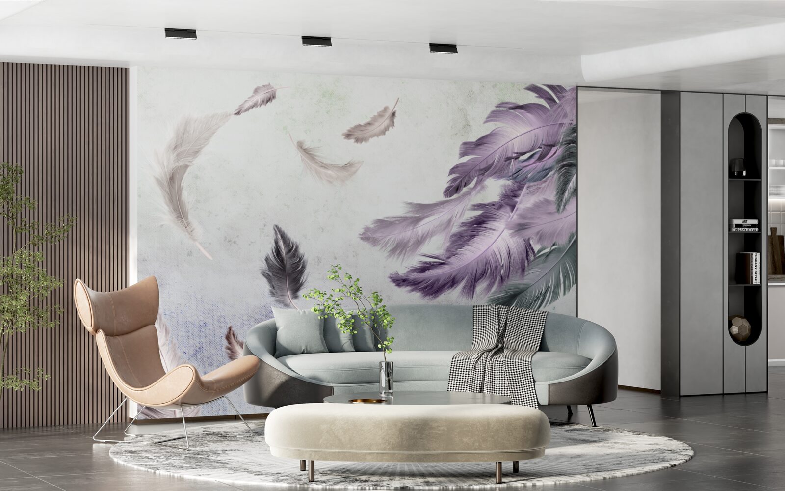 Fototapeta lot lekkich piór