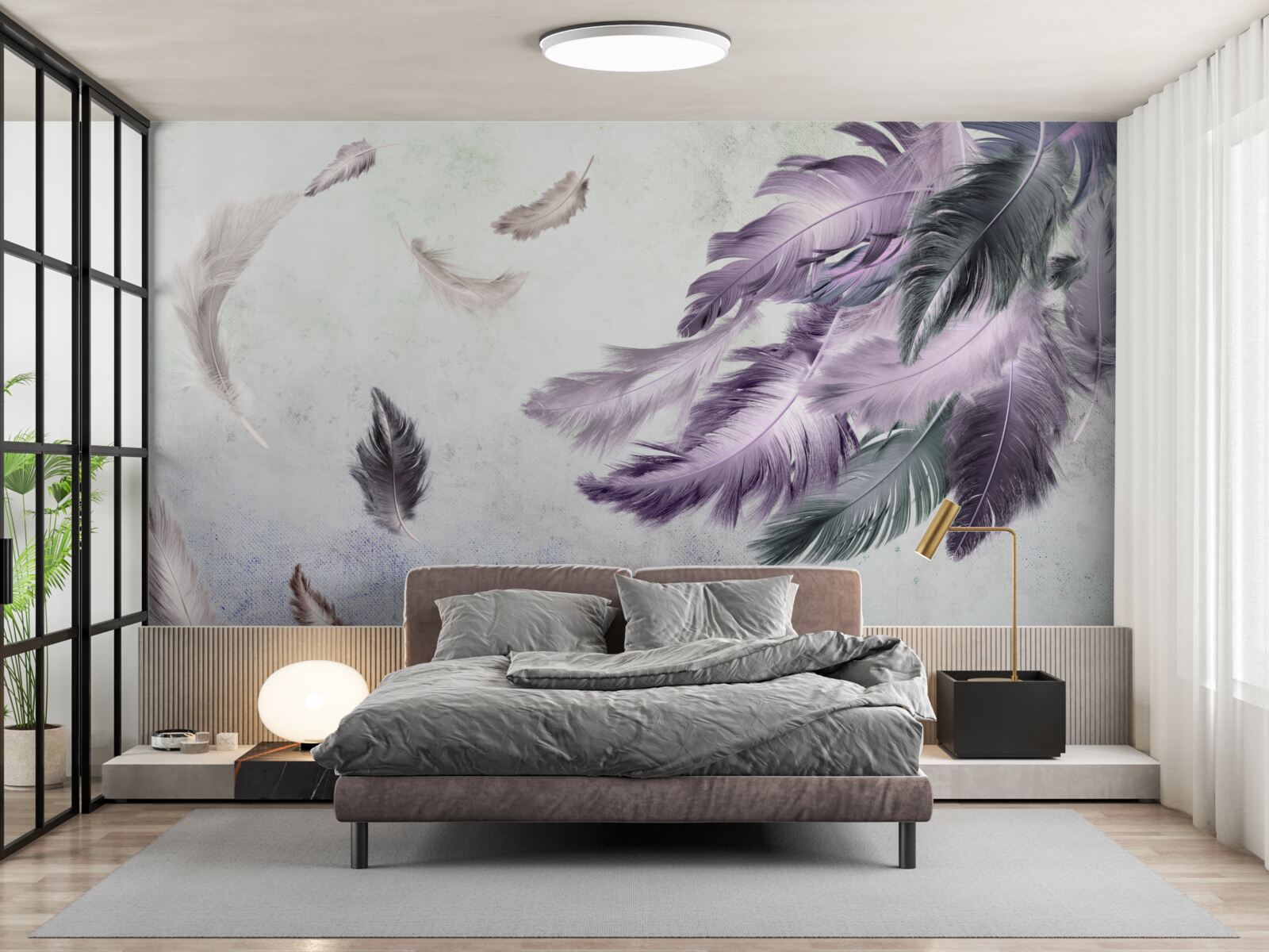 Fototapeta lot lekkich piór