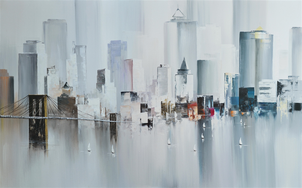 Fototapeta podczas deszczowej pogody w nowym jorku