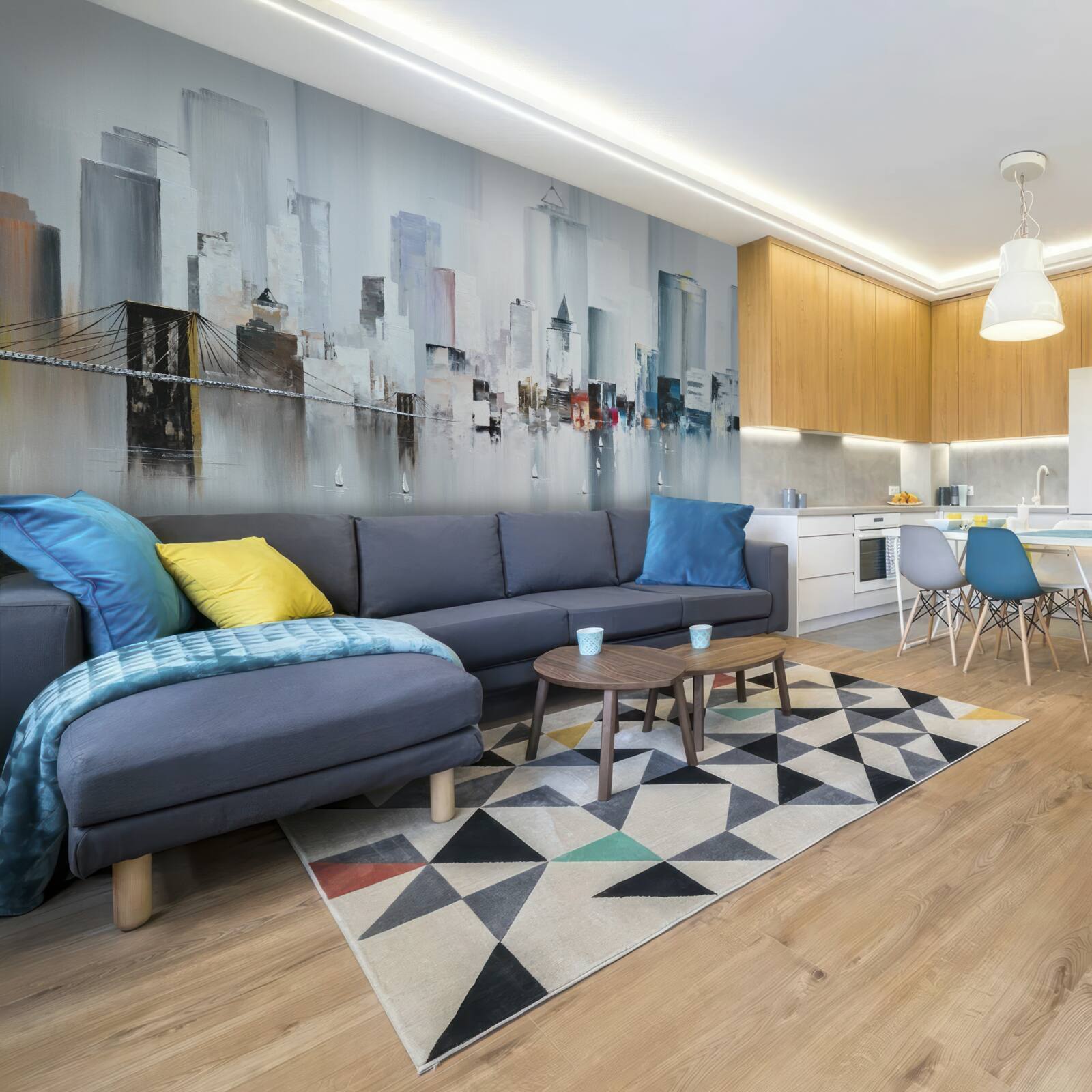 Fototapeta podczas deszczowej pogody w nowym jorku