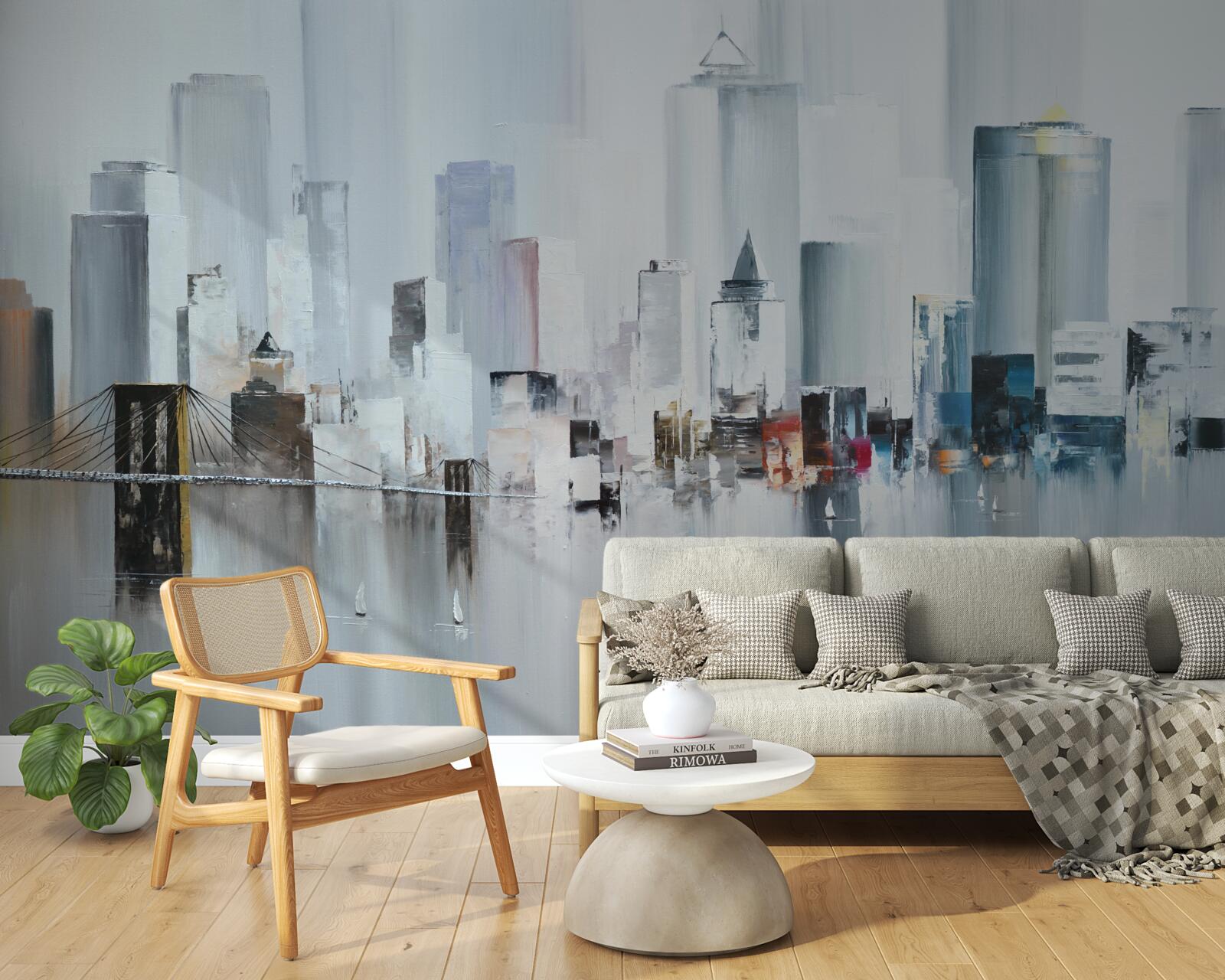 Fototapeta podczas deszczowej pogody w nowym jorku