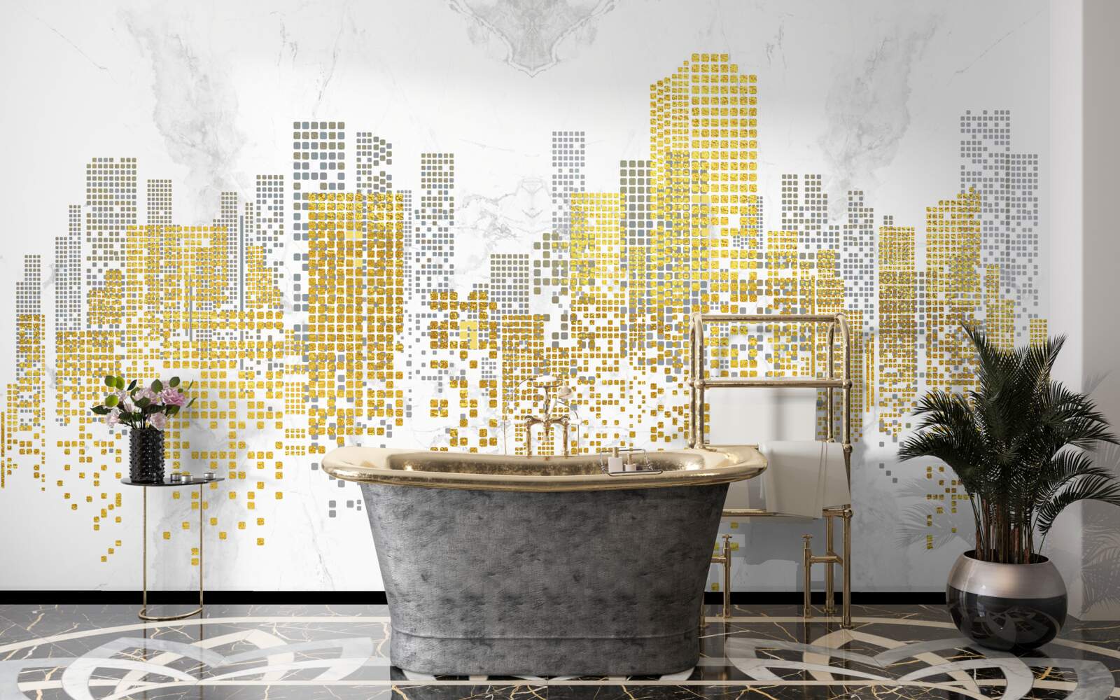 Fototapeta budynki linii miejskiej