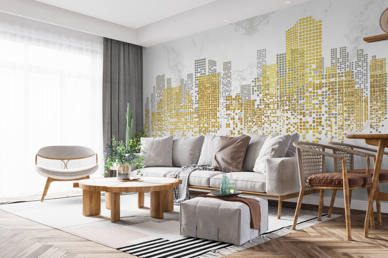 Fototapeta budynki linii miejskiej