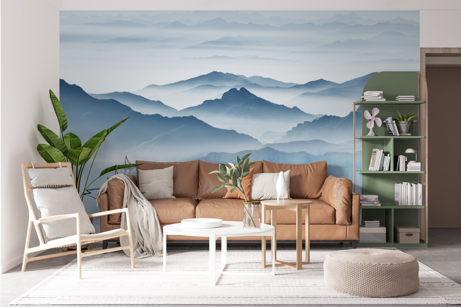 Fototapeta Łowienie ryb na górskim jeziorze