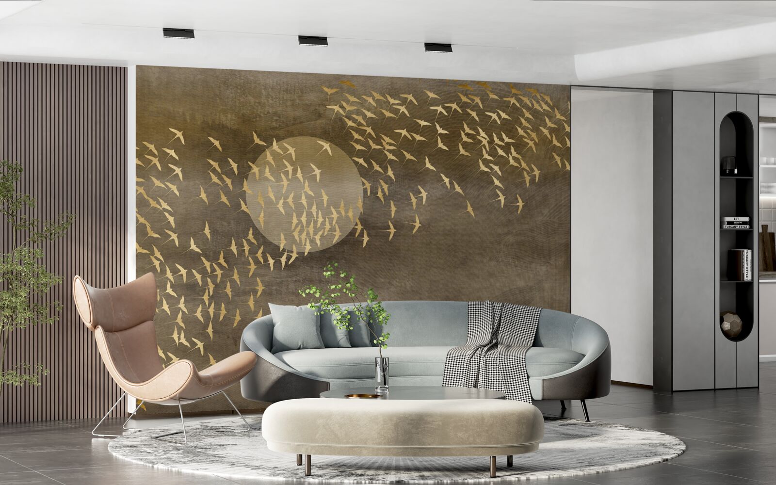 Fototapeta Ćmy w pobliżu światła lampki nocnej