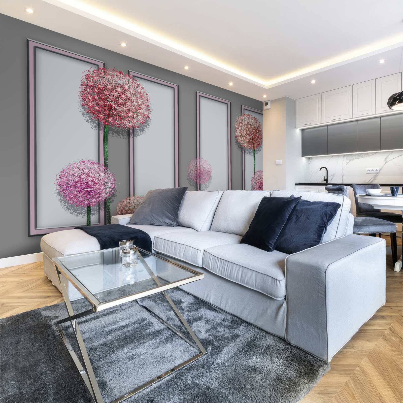 Fototapeta mniszki i moduły okienne