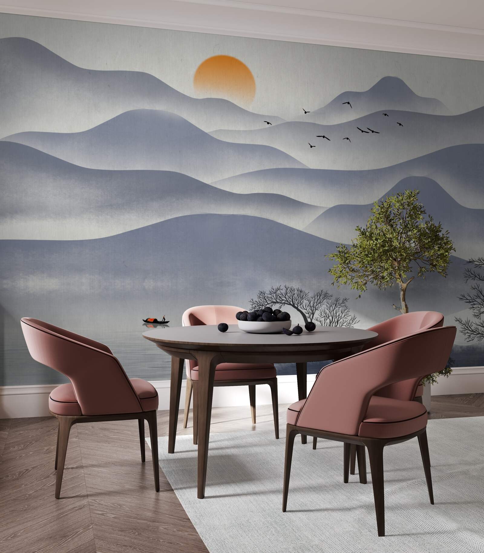 Fototapeta porządek na jeziorze wypełnia rybak