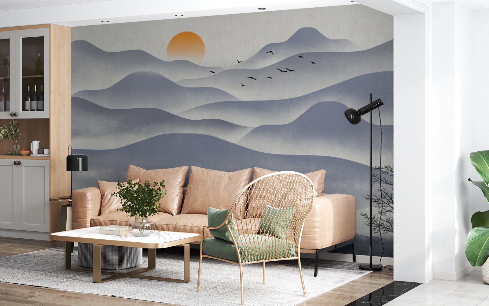 Fototapeta porządek na jeziorze wypełnia rybak