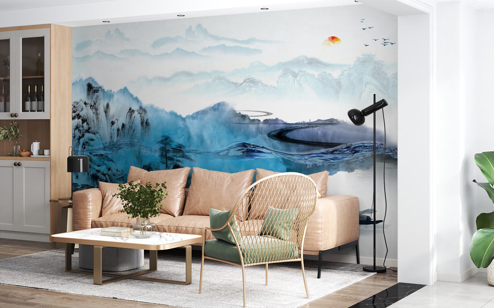 Fototapeta górska wioska rybacka