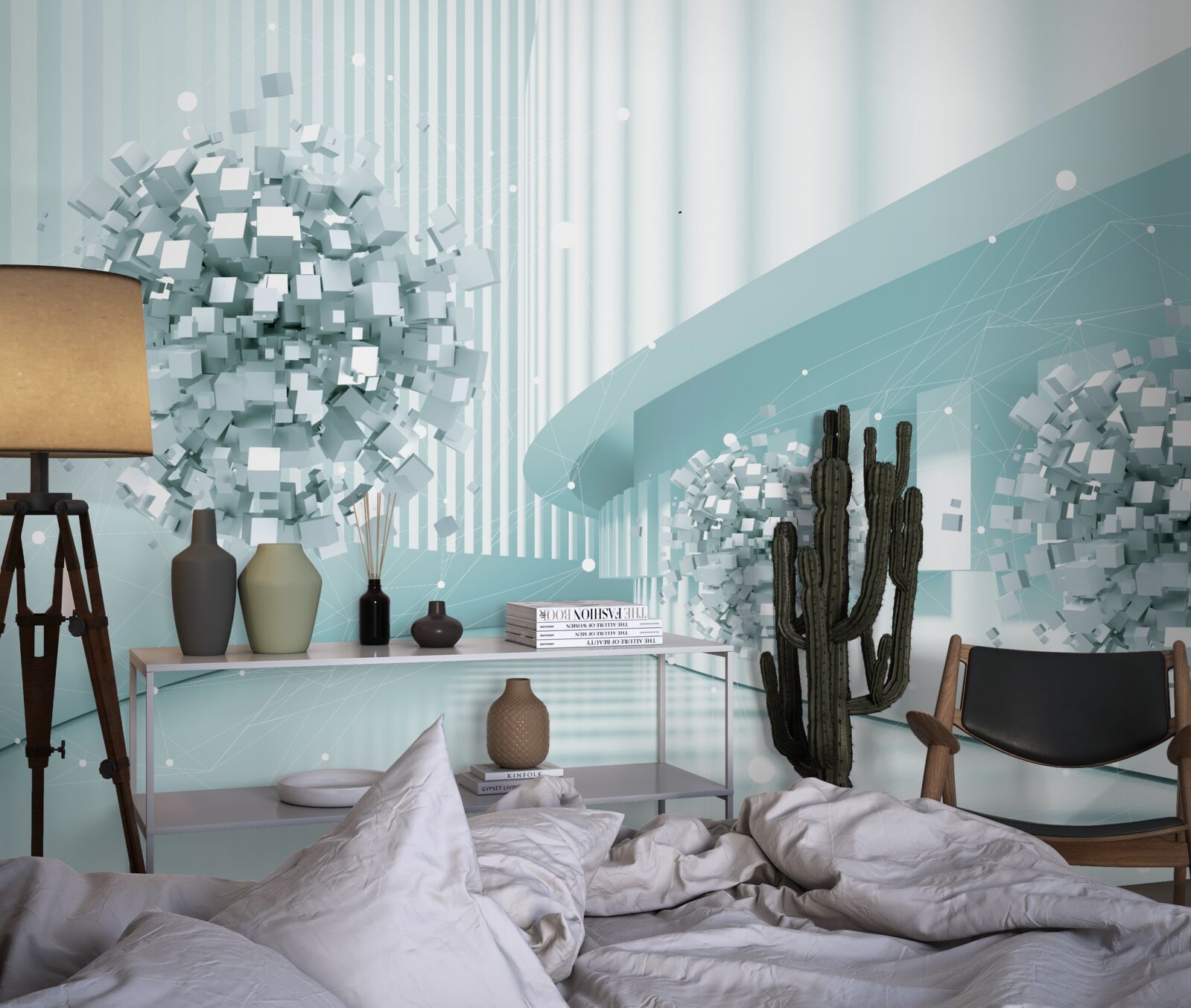 Fototapeta niewidzialne kule szybują po trajektorii