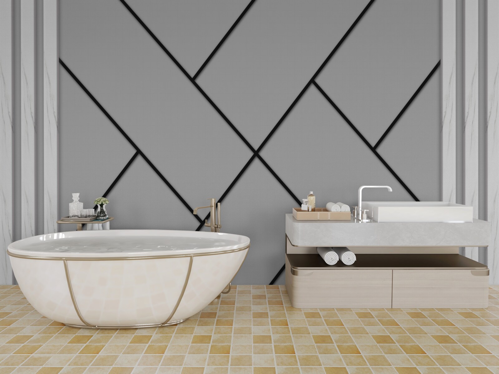 Fototapeta przekraczanie prostych trajektorii