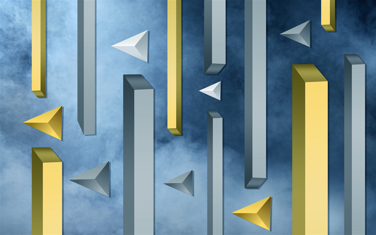 Fototapeta stado ptaków na tle błękitnego nieba