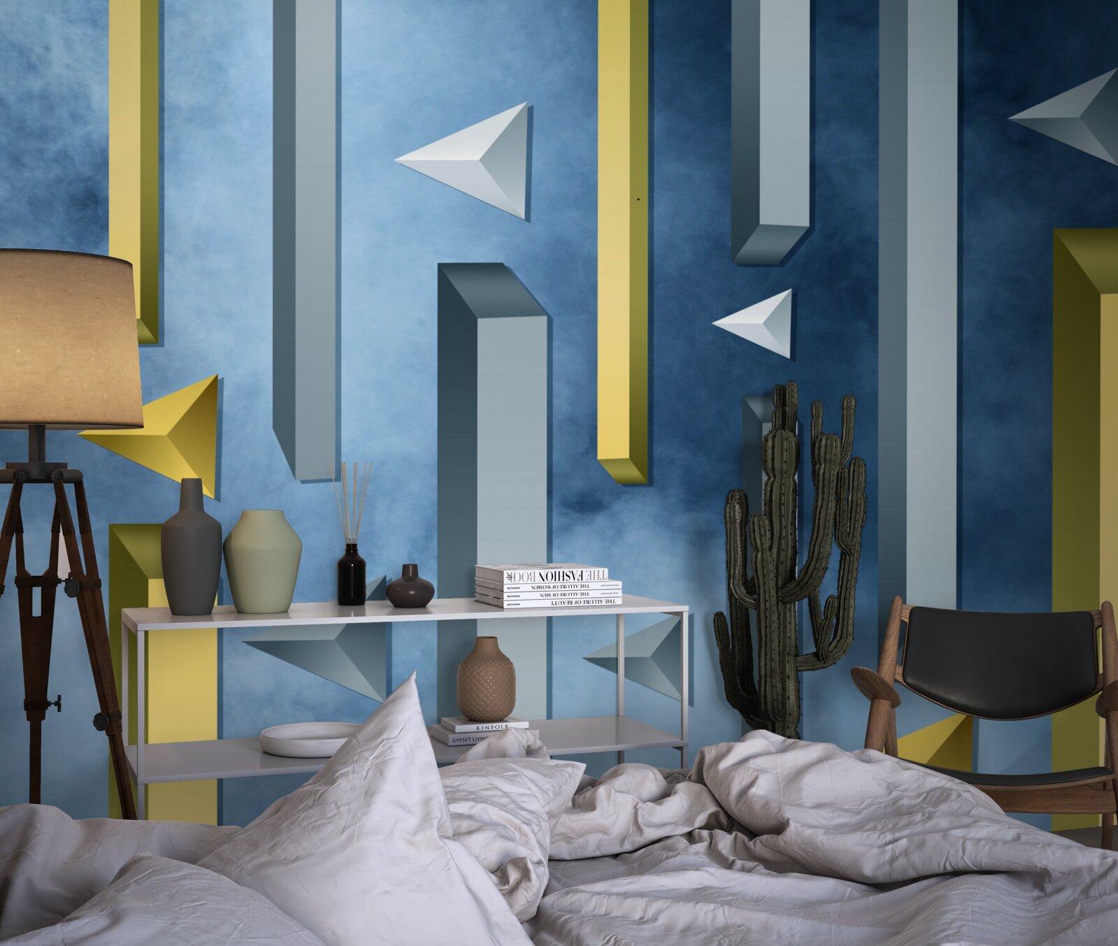 Fototapeta stado ptaków na tle błękitnego nieba