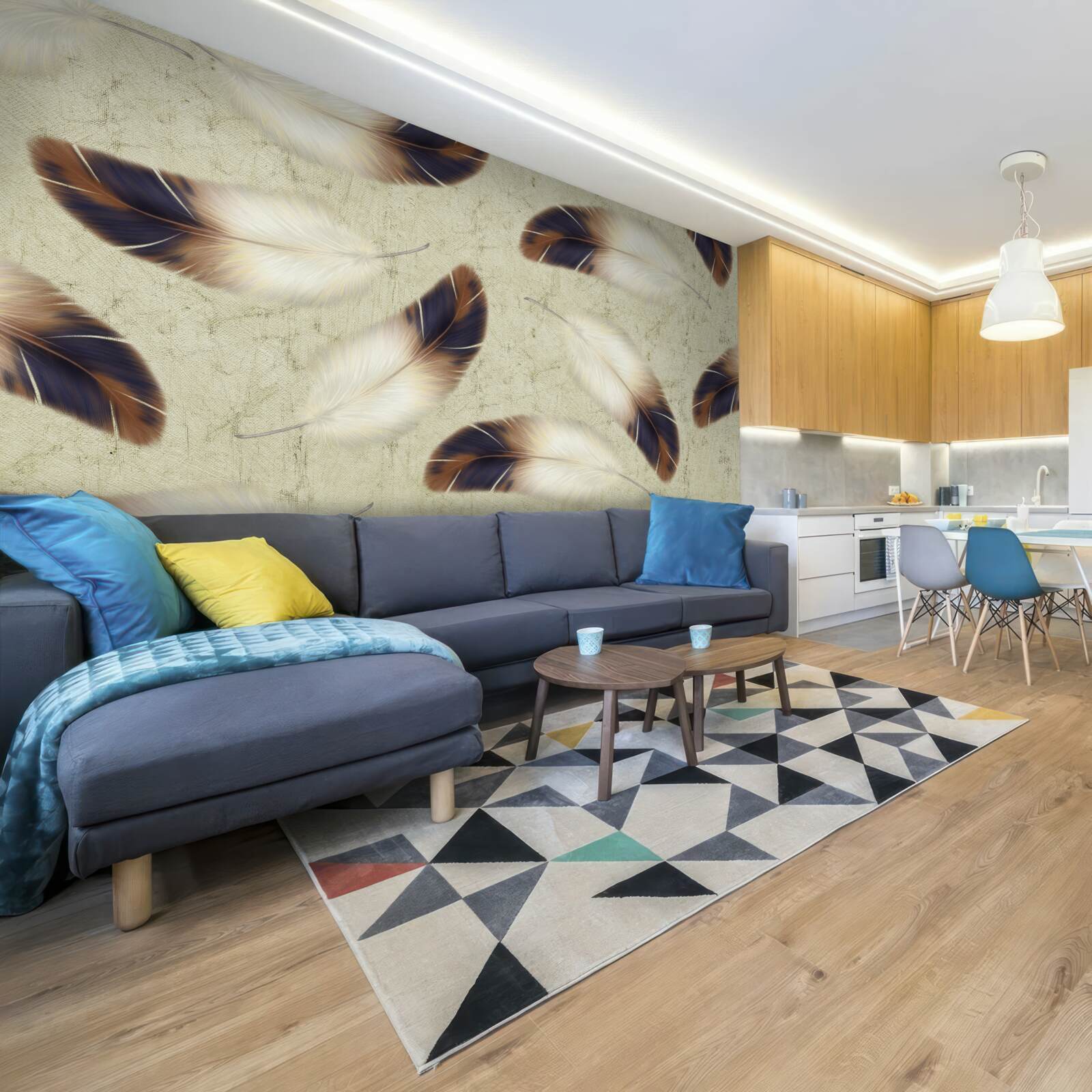 Fototapeta wspaniałe tło z piór