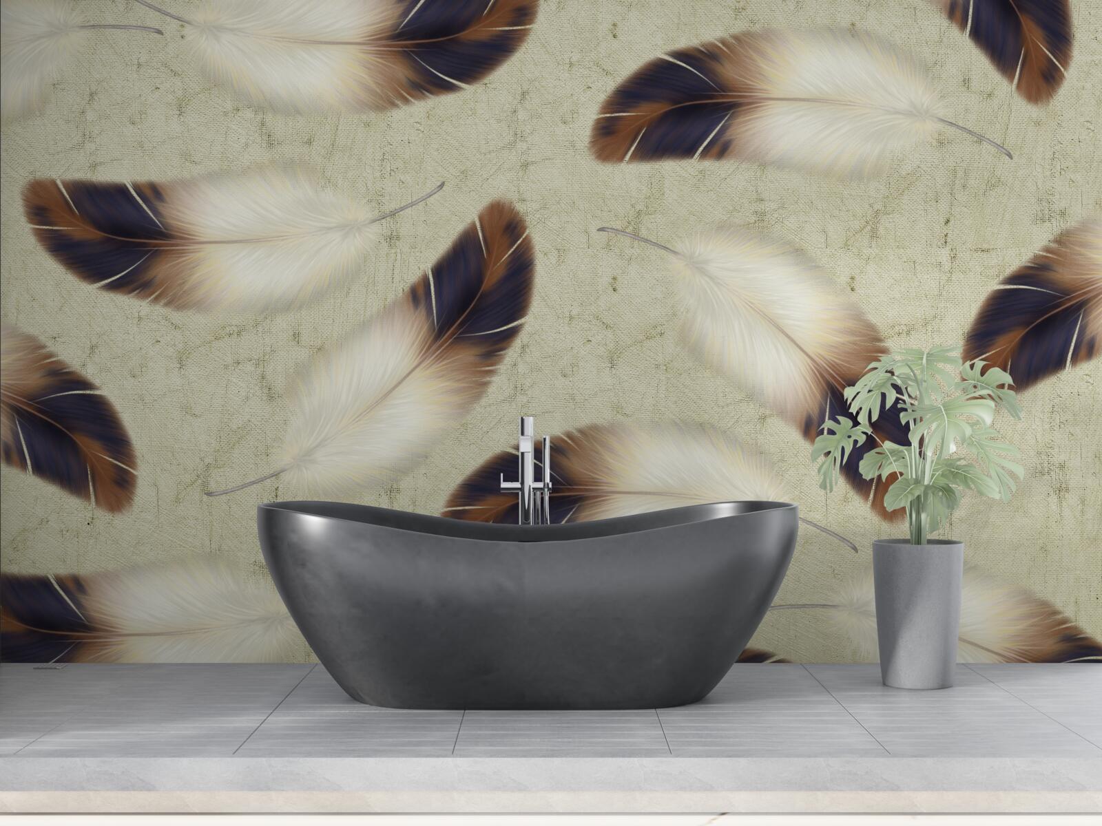 Fototapeta wspaniałe tło z piór