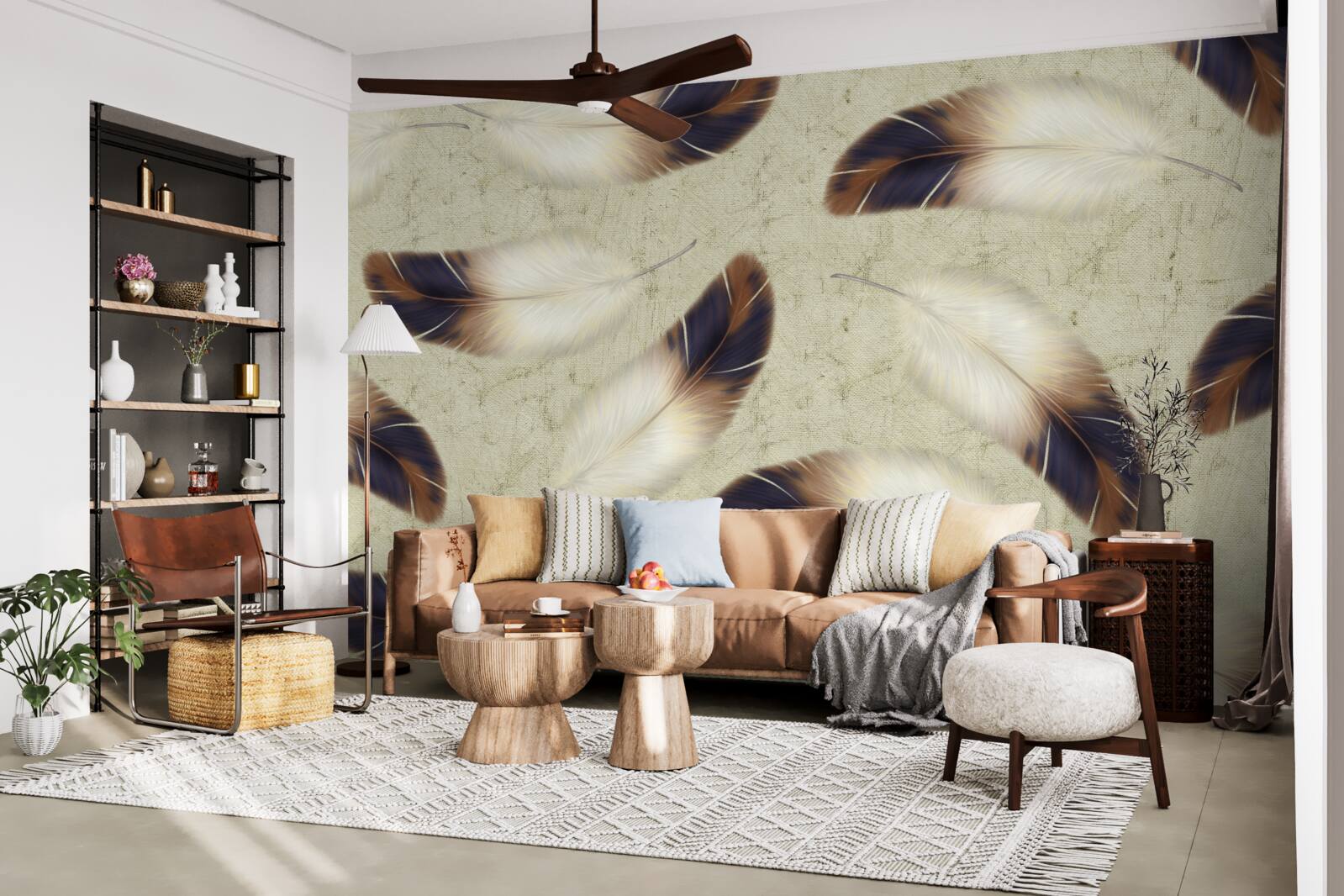 Fototapeta wspaniałe tło z piór