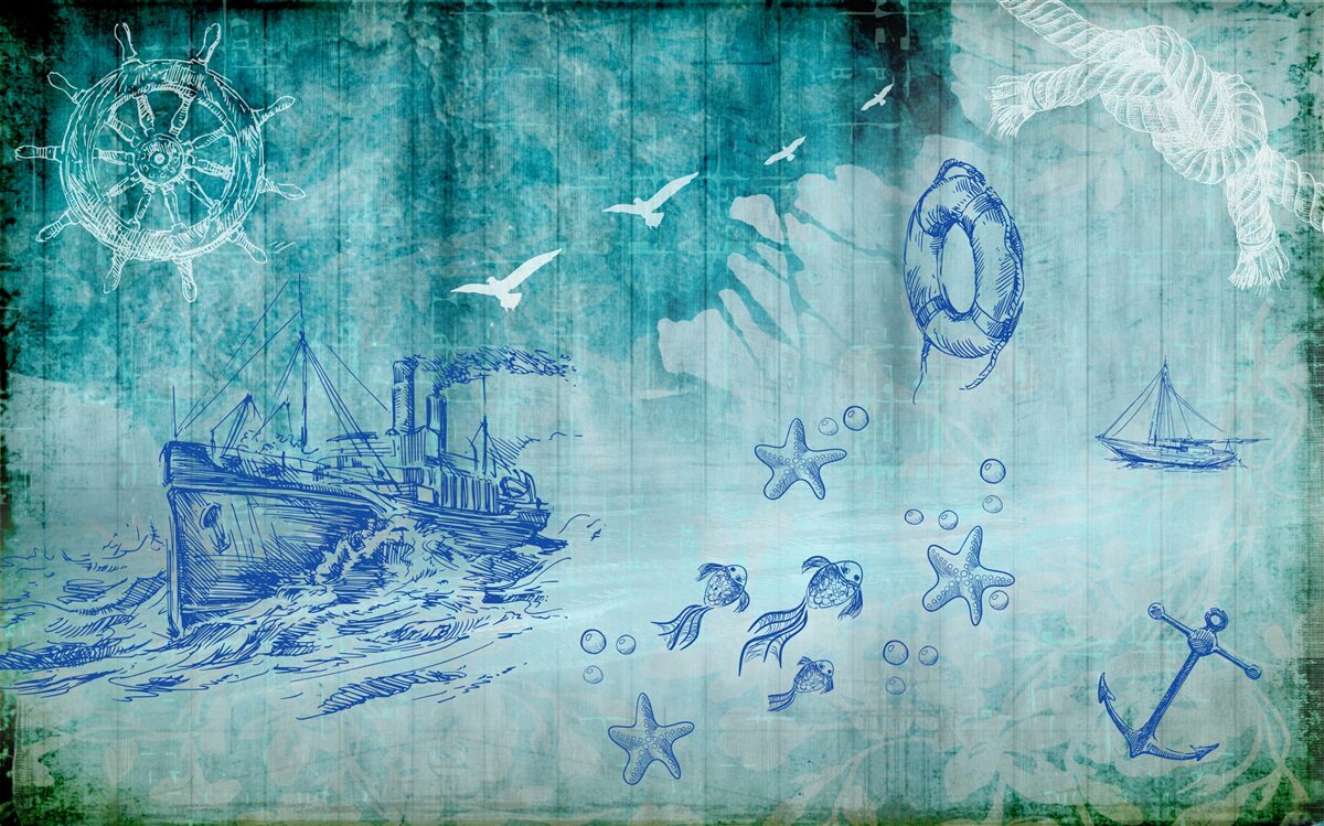 Fototapeta Życie na statku i w oceanie