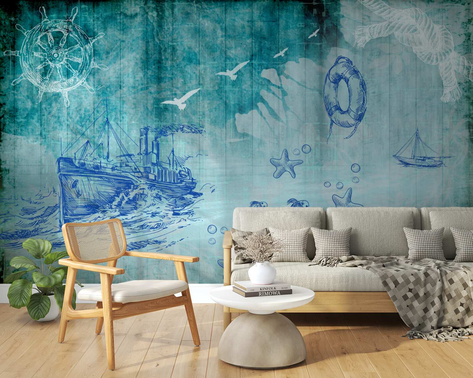 Fototapeta Życie na statku i w oceanie