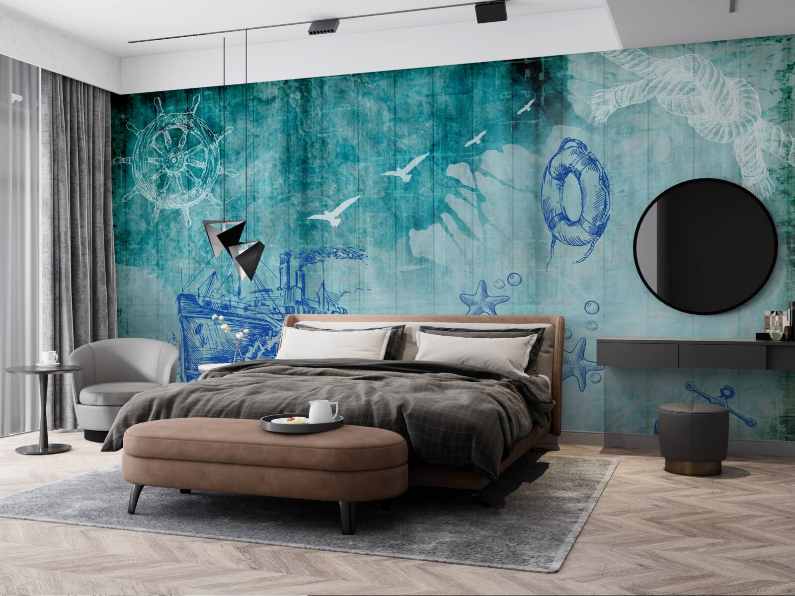 Fototapeta Życie na statku i w oceanie