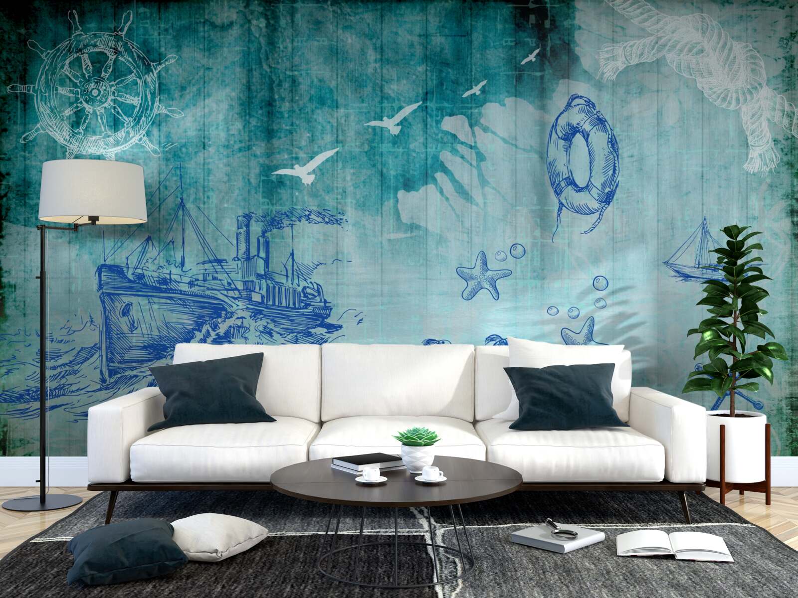 Fototapeta Życie na statku i w oceanie