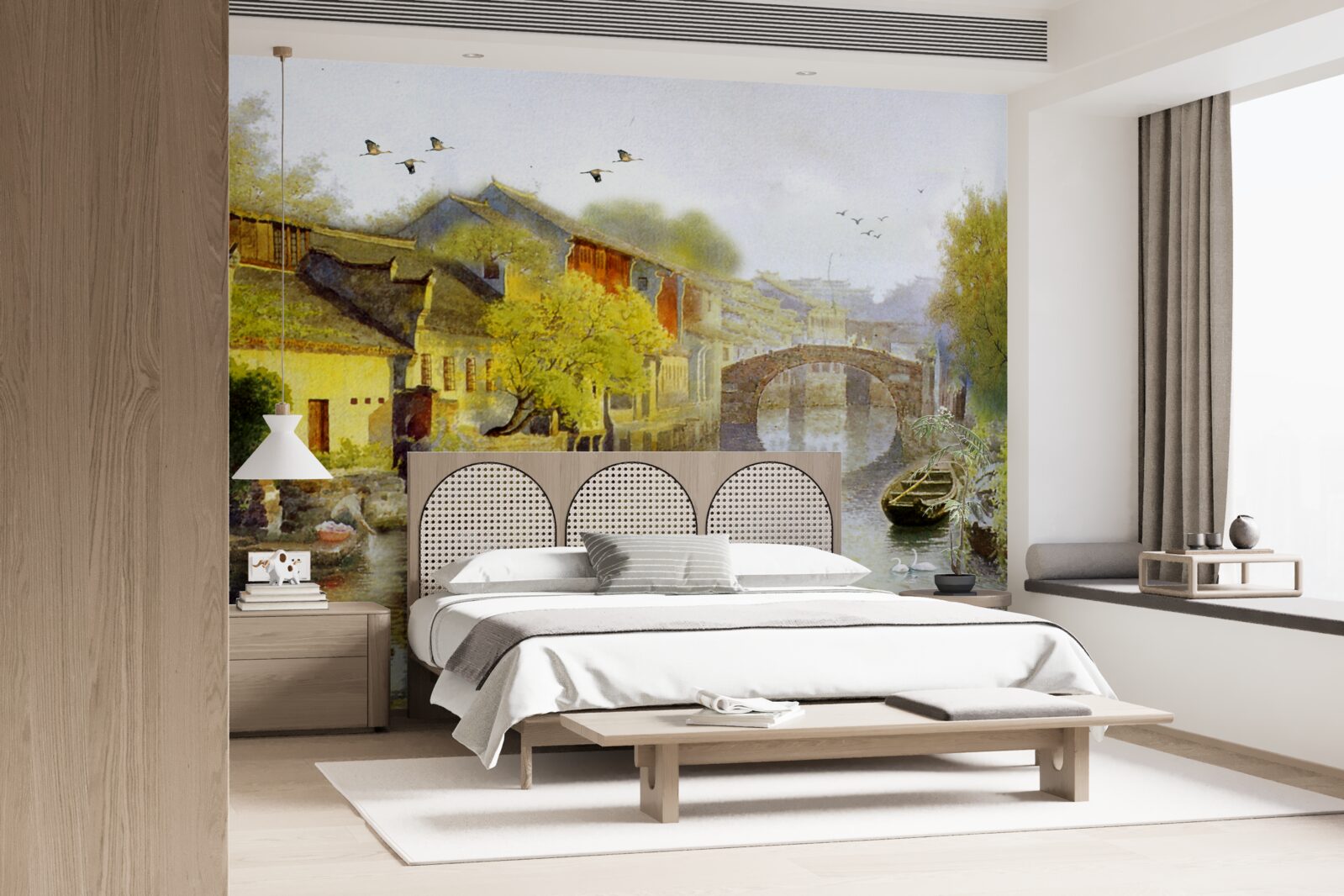 Fototapeta akwarele przedstawiające kwiaty leśne