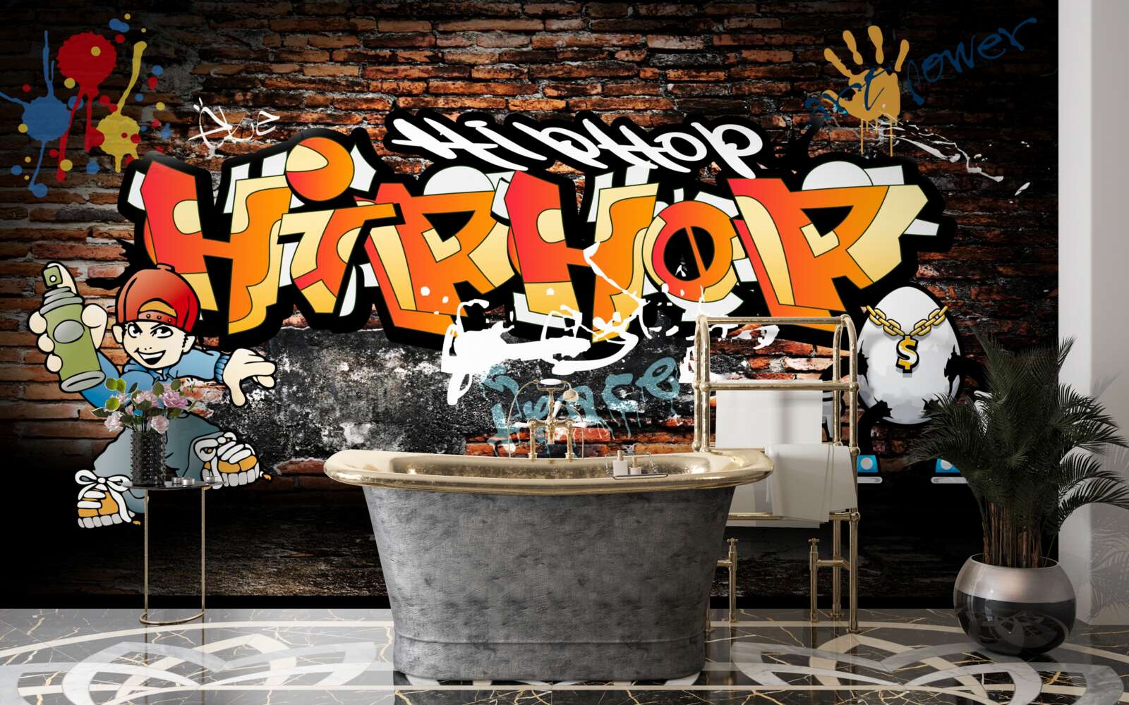 Fototapeta hiphopowe graffiti