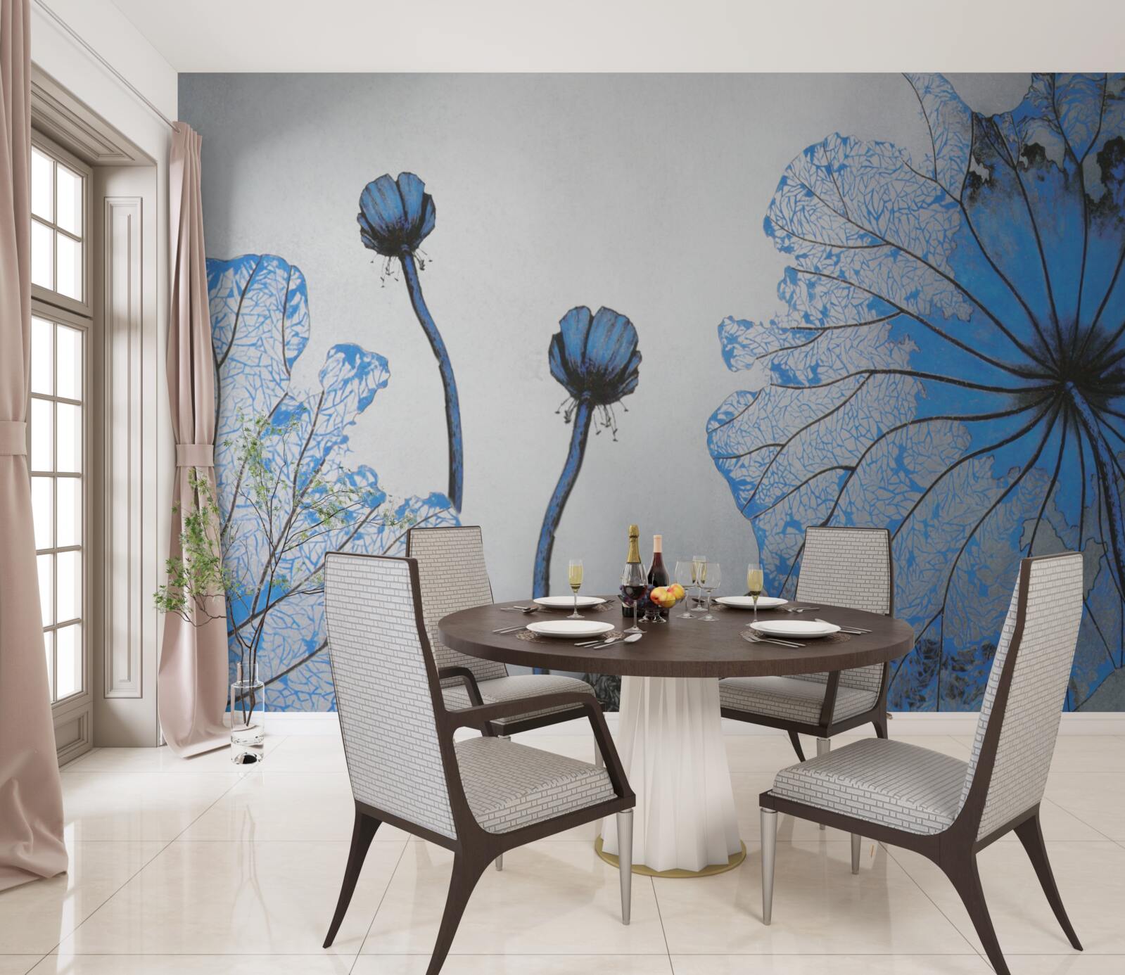 Fototapeta szczegółowy przegląd egzotycznych kwiatów