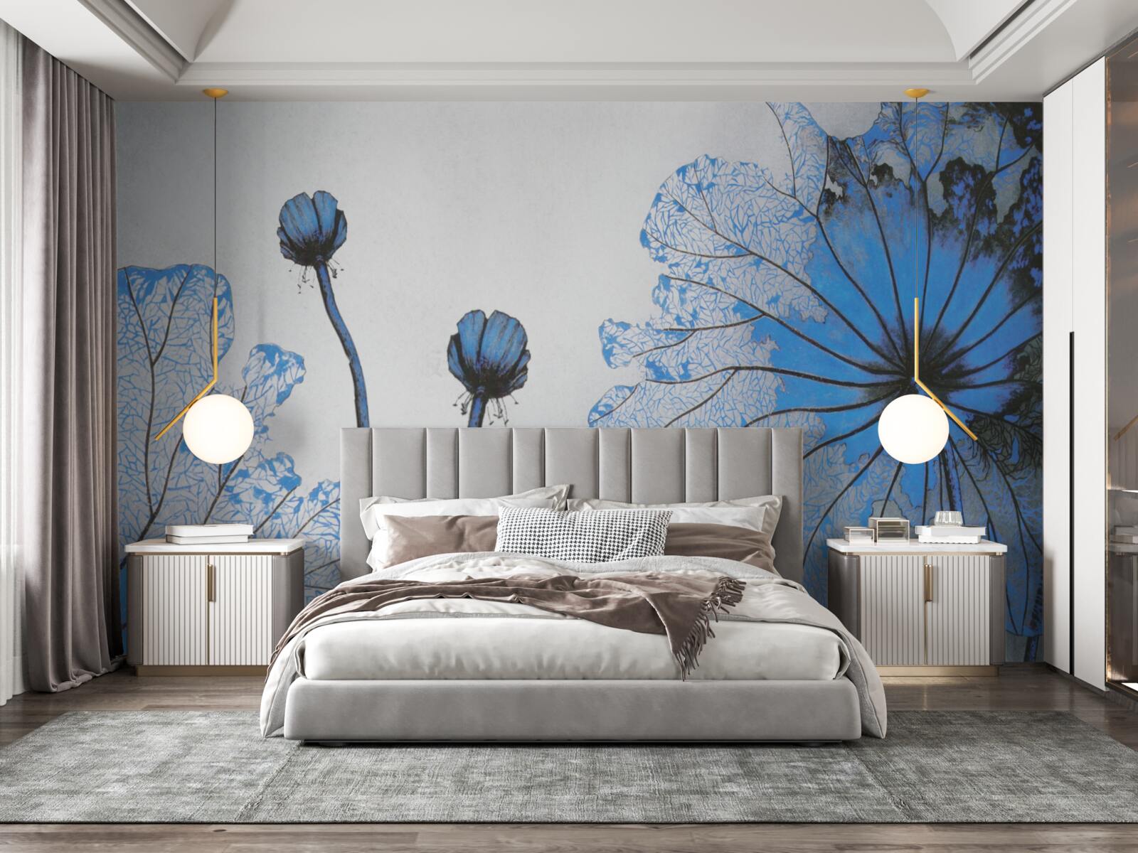 Fototapeta szczegółowy przegląd egzotycznych kwiatów