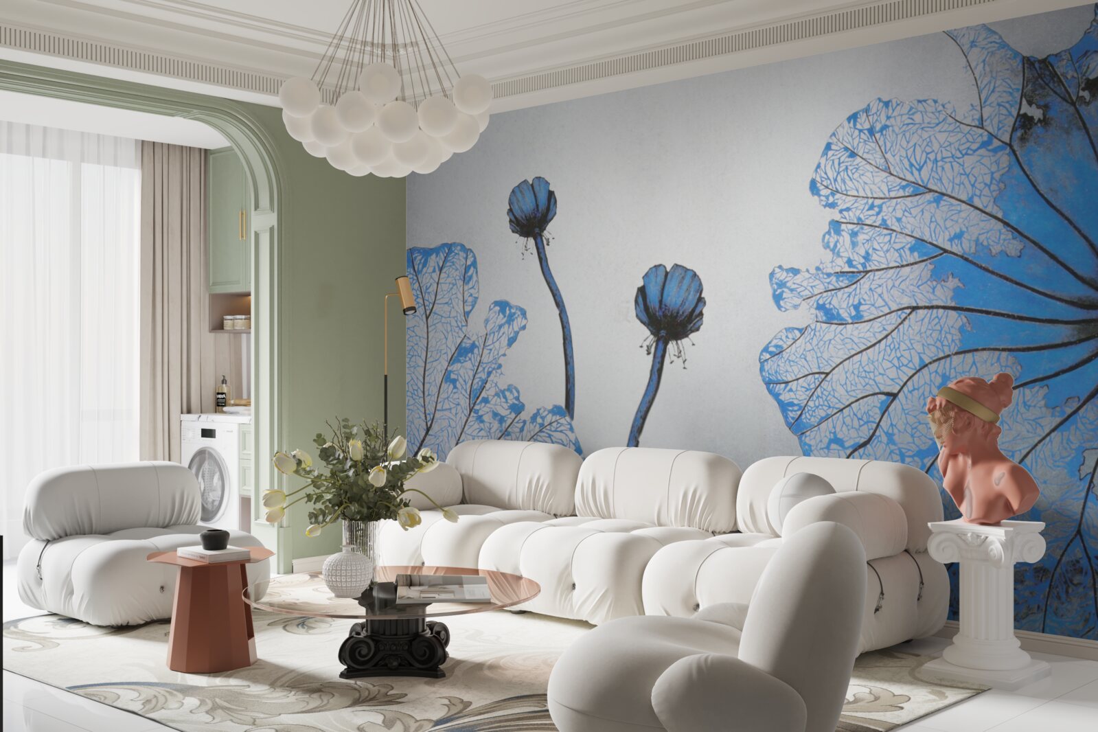 Fototapeta szczegółowy przegląd egzotycznych kwiatów