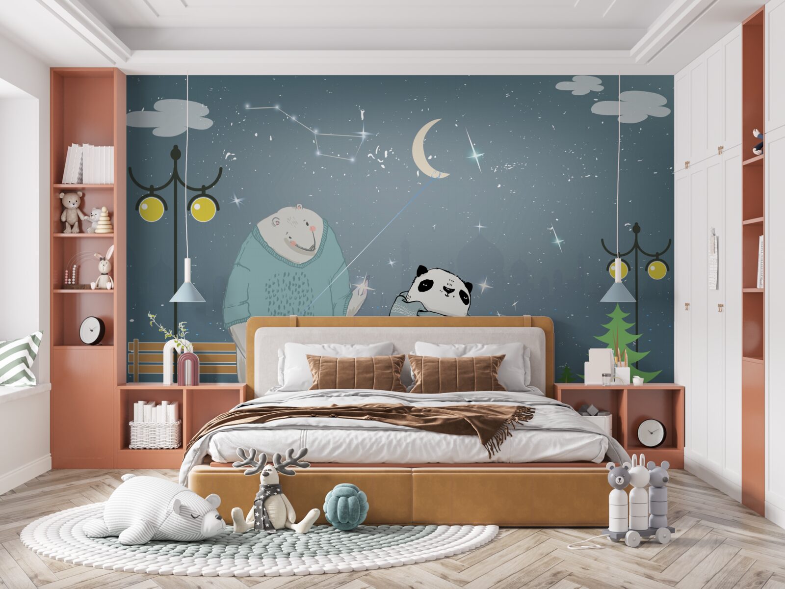 Fototapeta wieczorny spacer po miszkinie